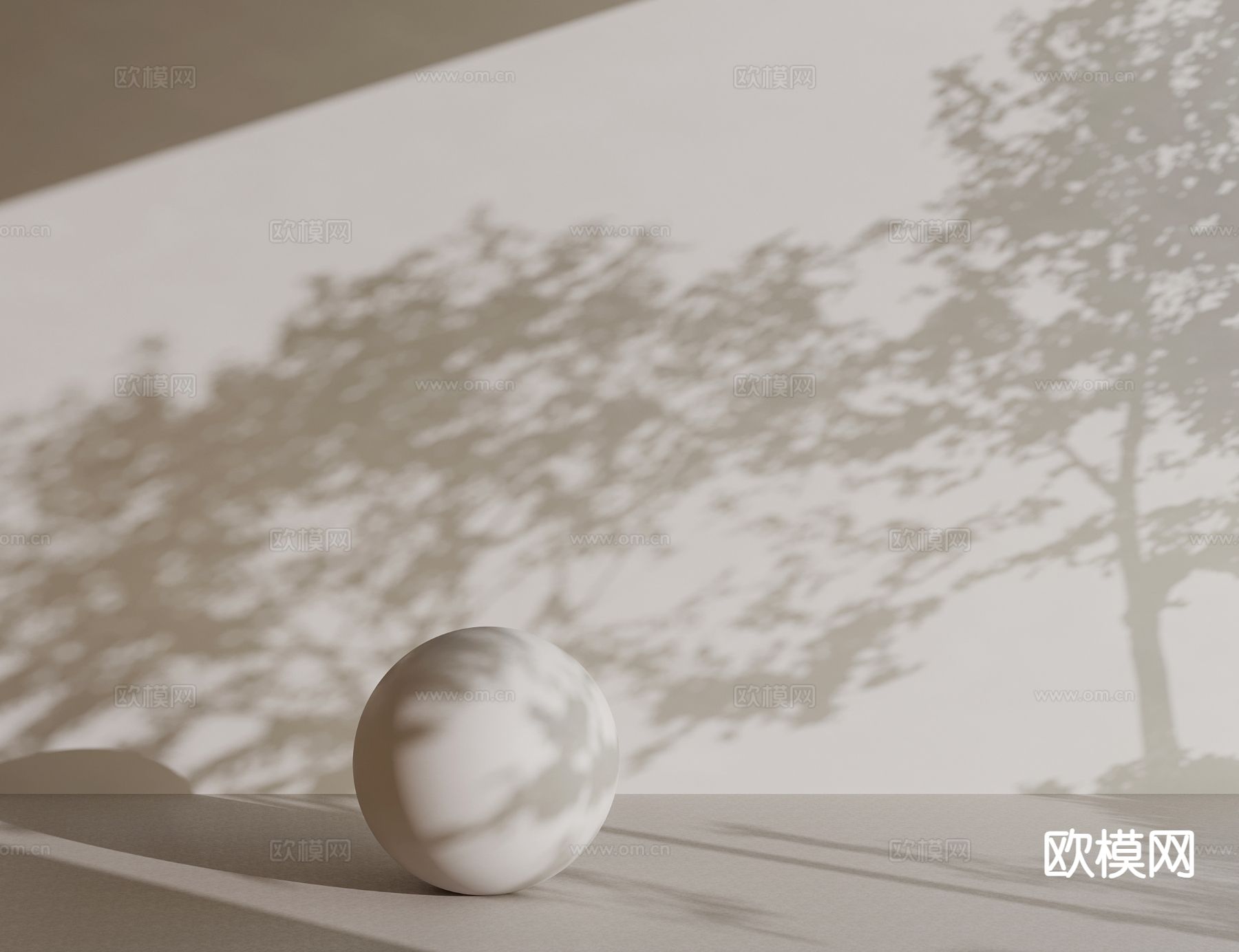 树影 光影板su模型下载（渲染图2）