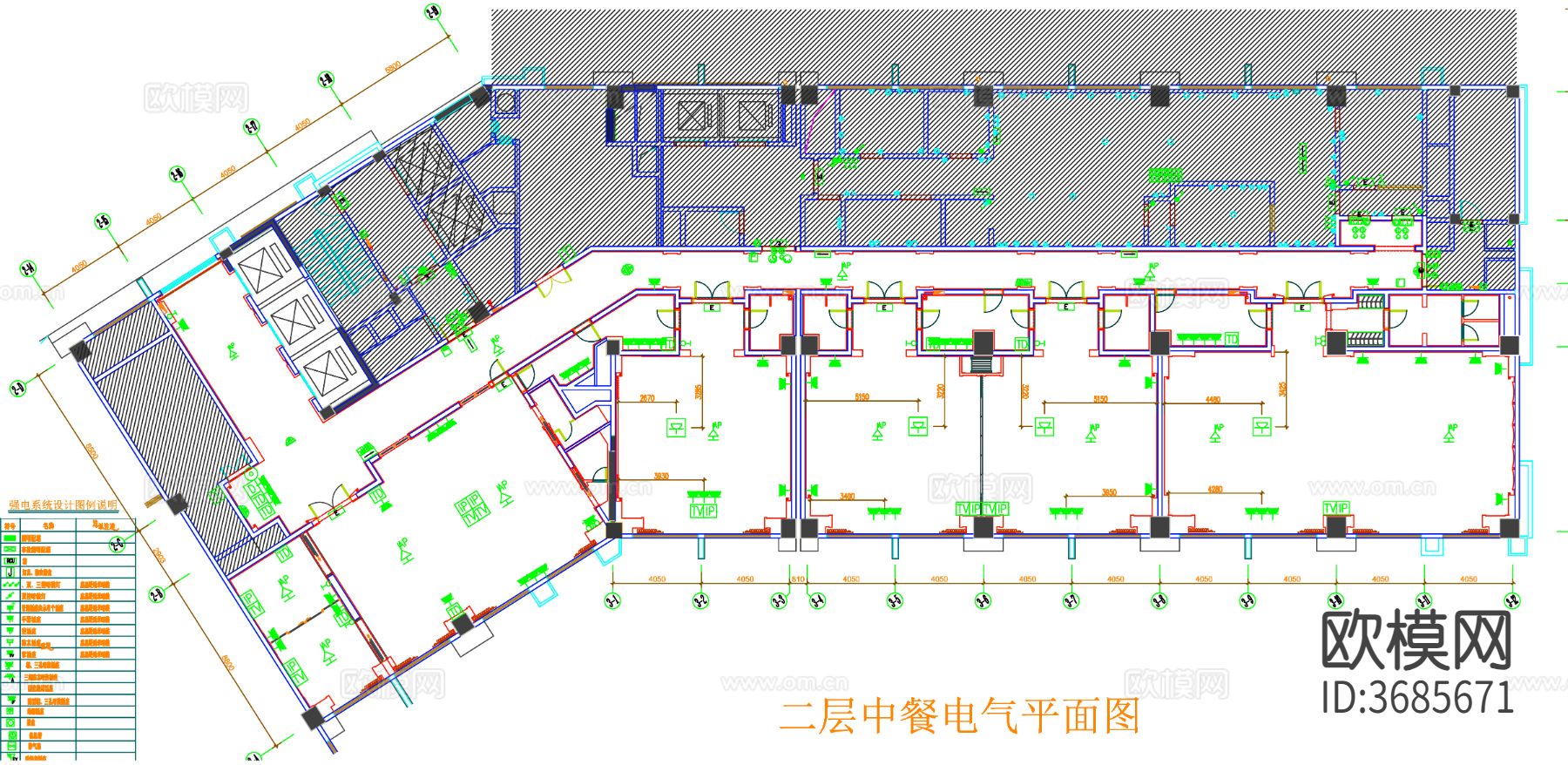 餐厅cad平面图