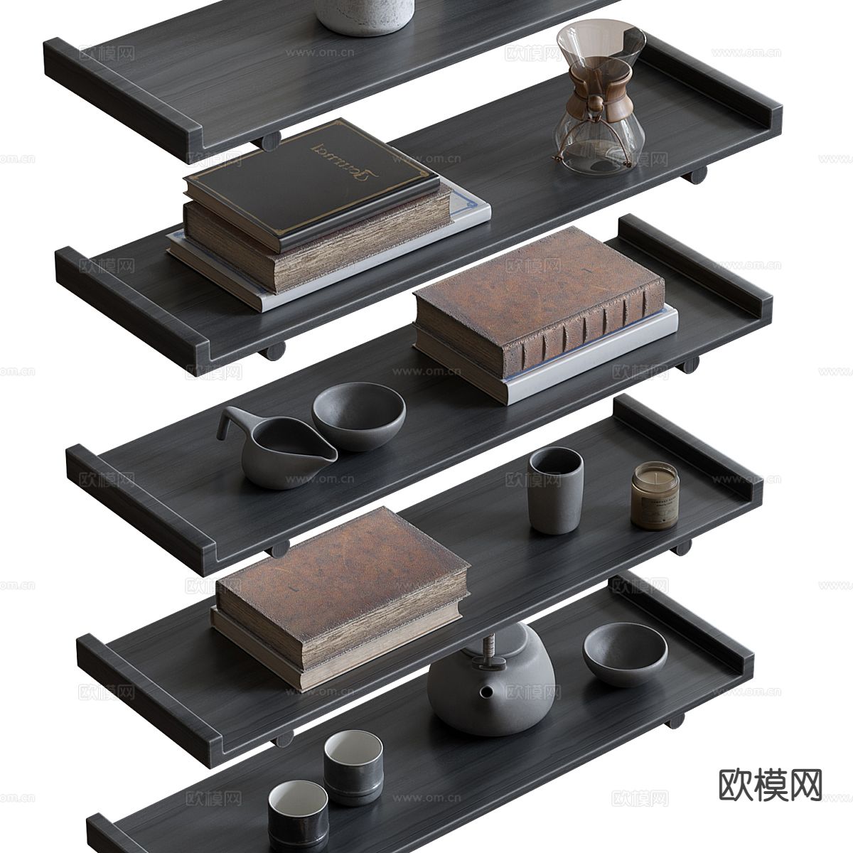 侘寂茶壶 茶具 茶杯su模型下载（渲染图5）