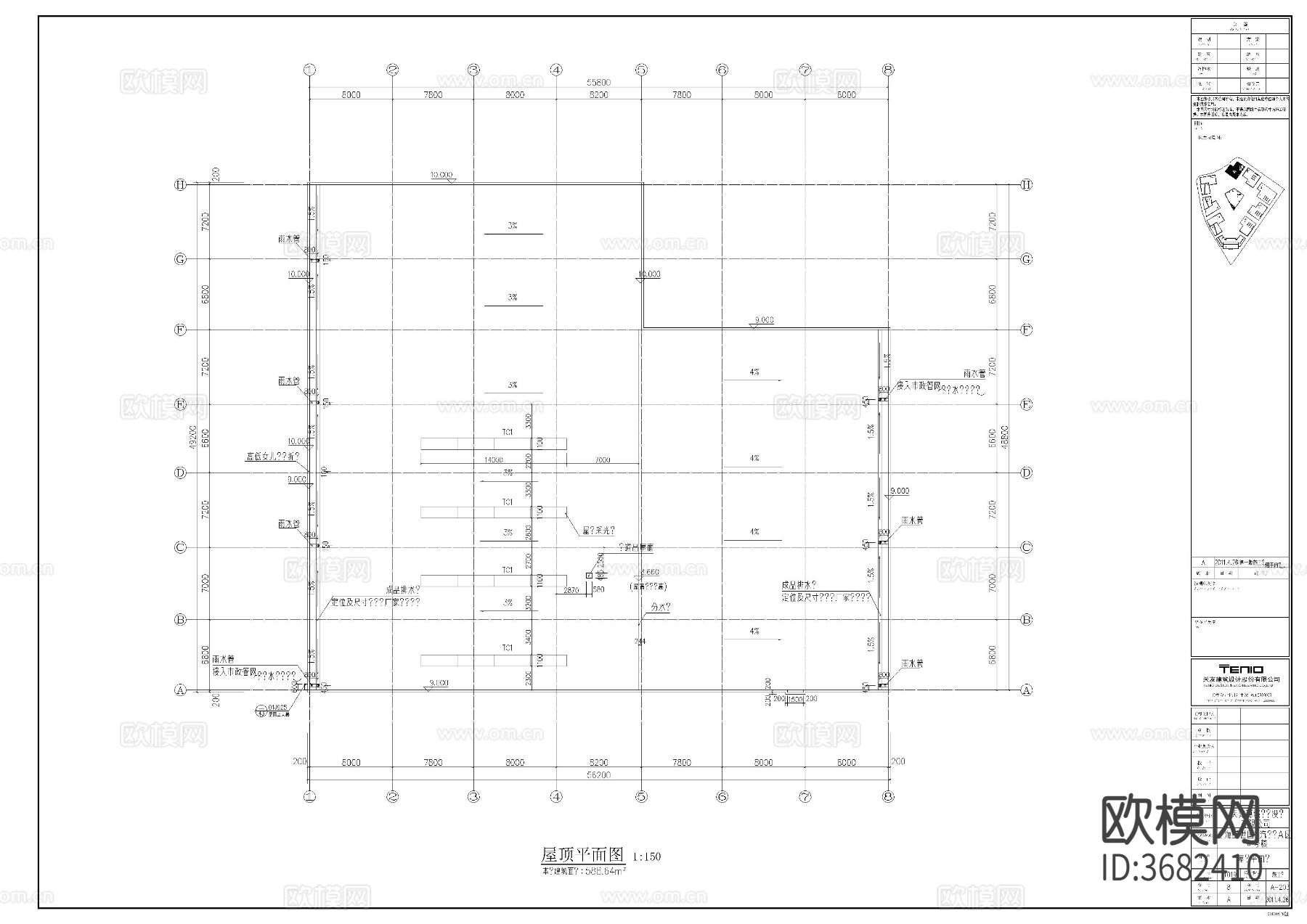 商场建筑图cad施工图