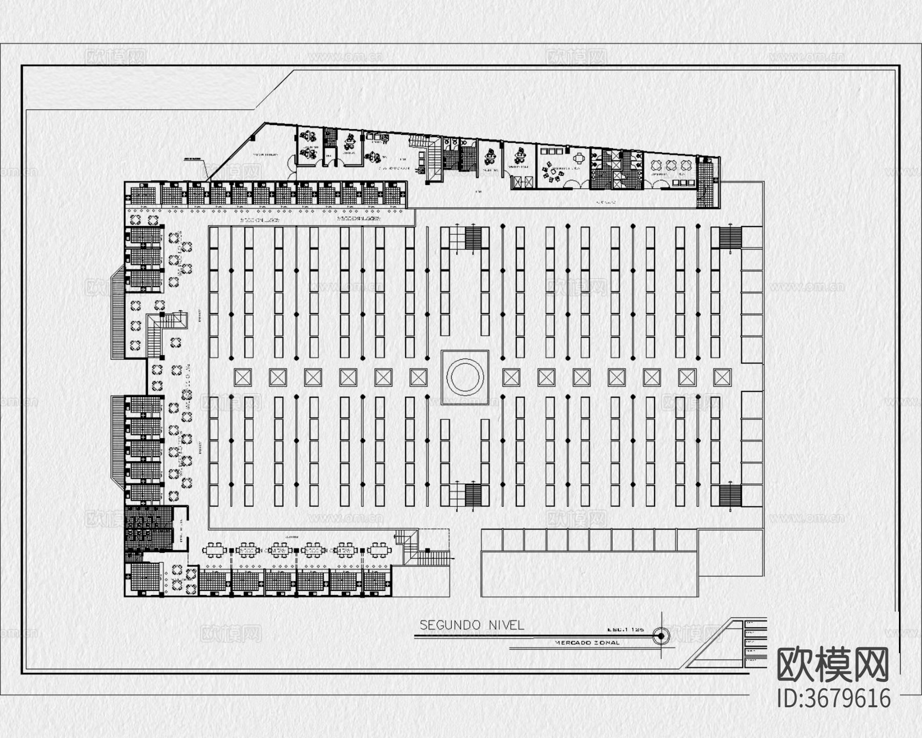 农贸市场 菜市场CAD施工图