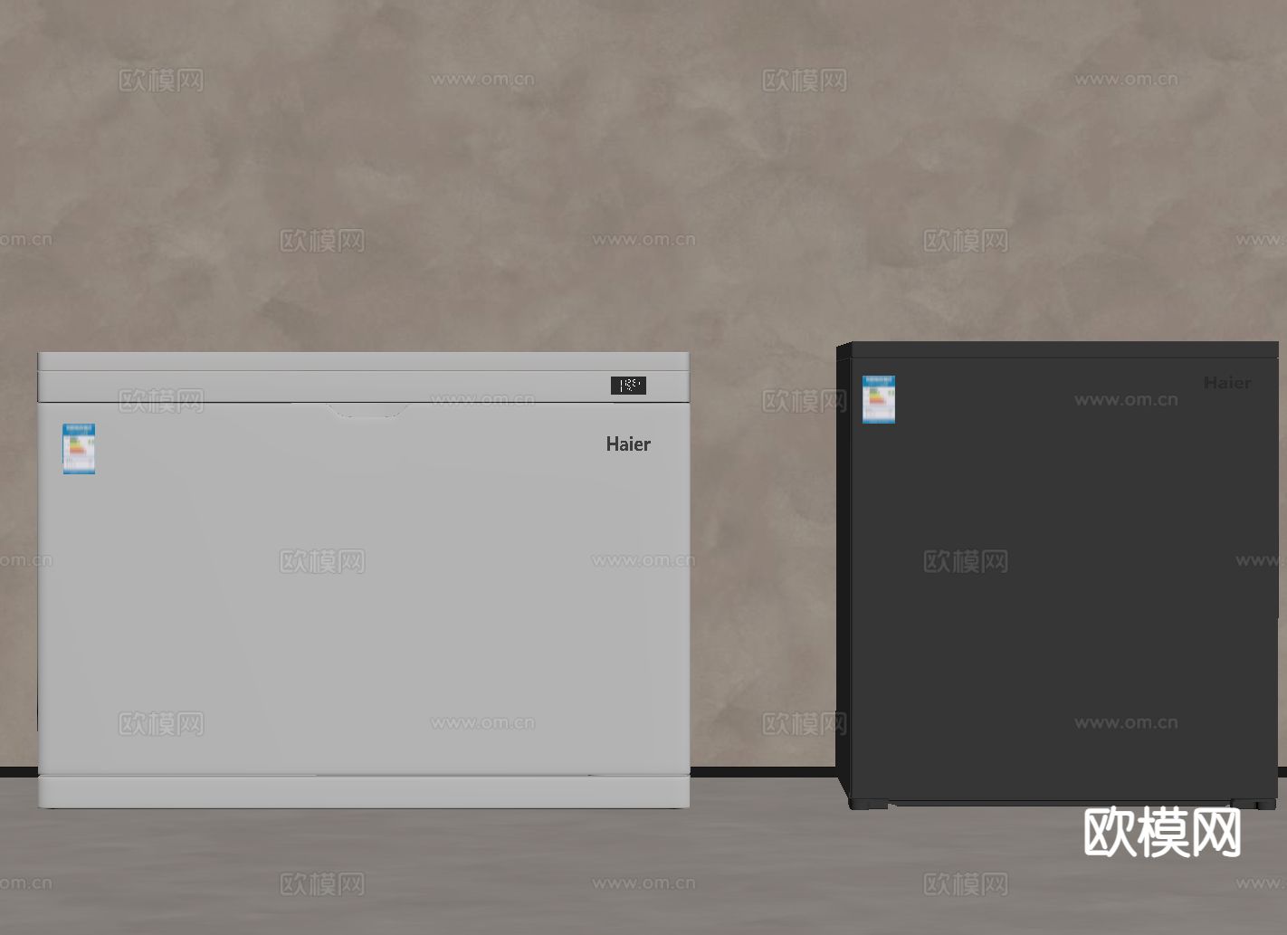 冰箱 冰柜su模型
