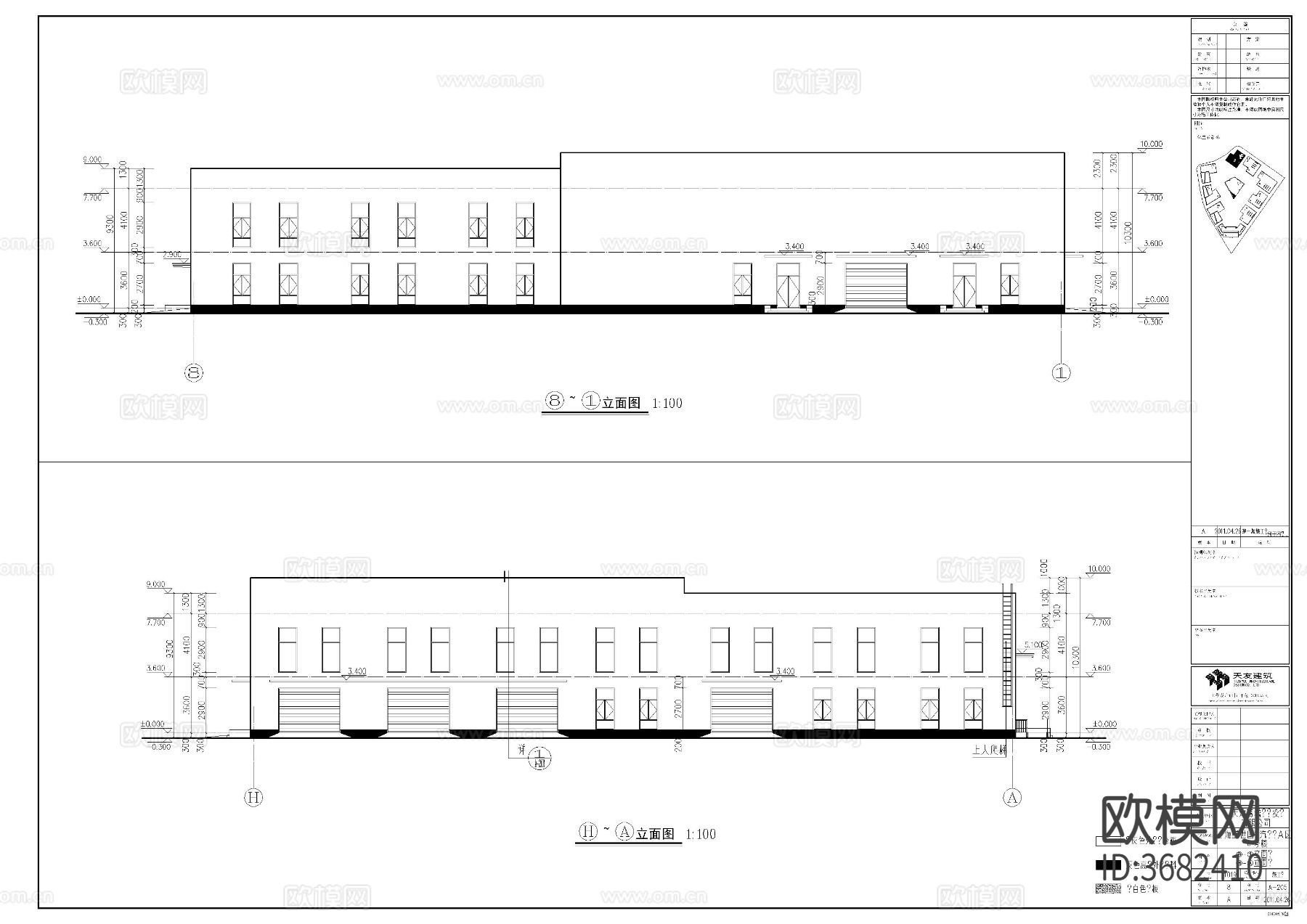 商场建筑图cad施工图