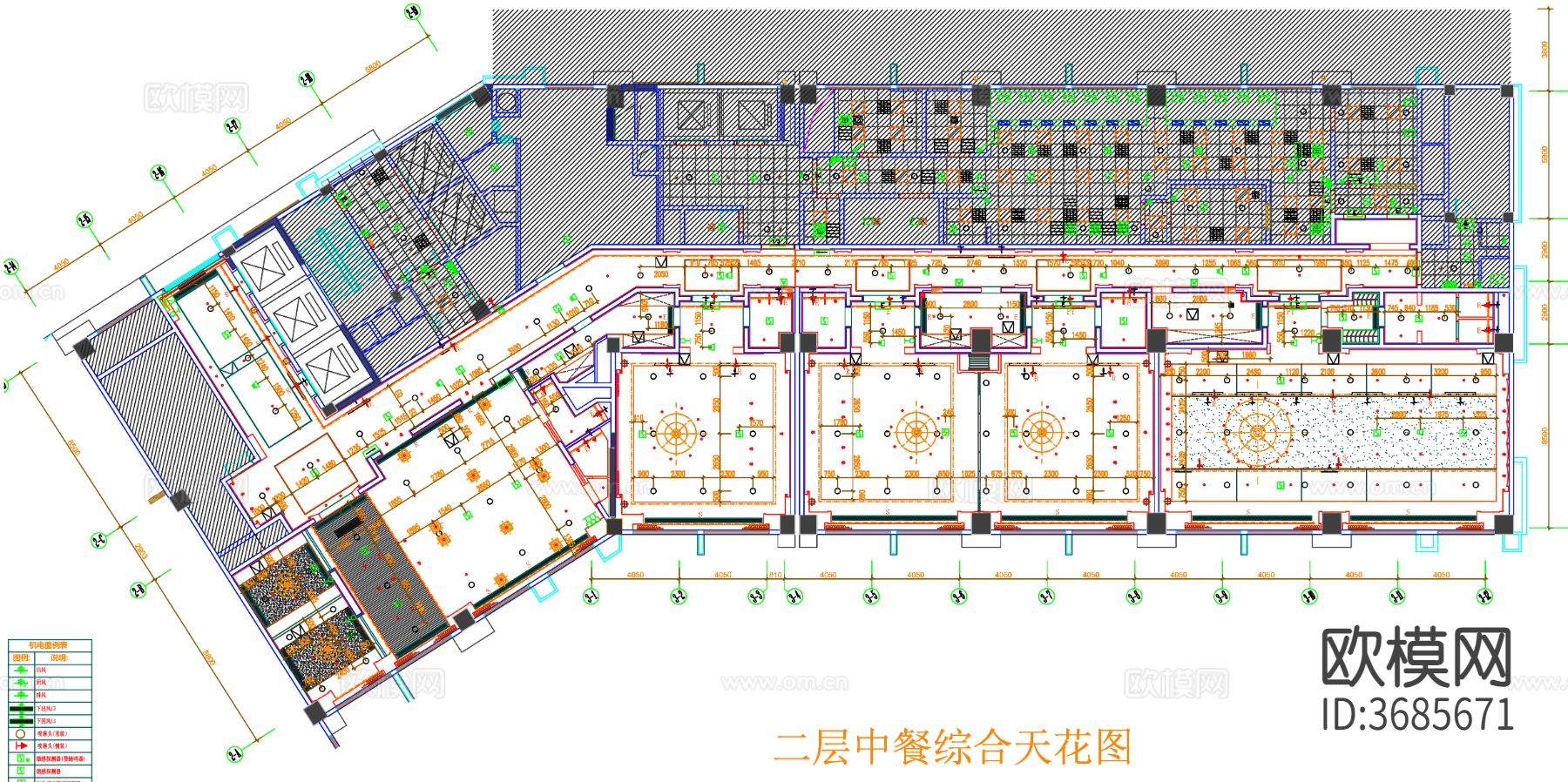 餐厅cad平面图