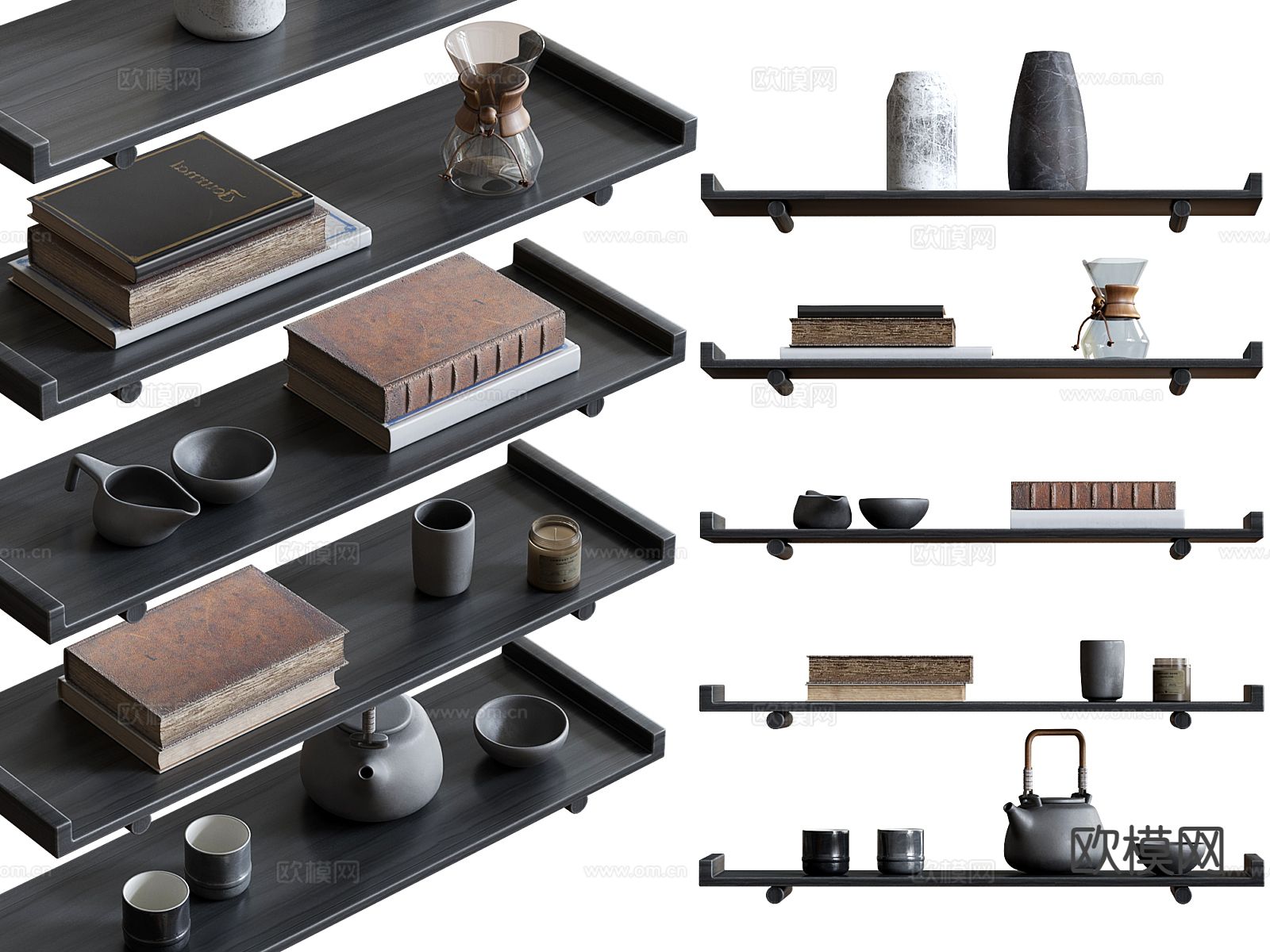 侘寂茶壶 茶具 茶杯su模型下载（渲染图4）