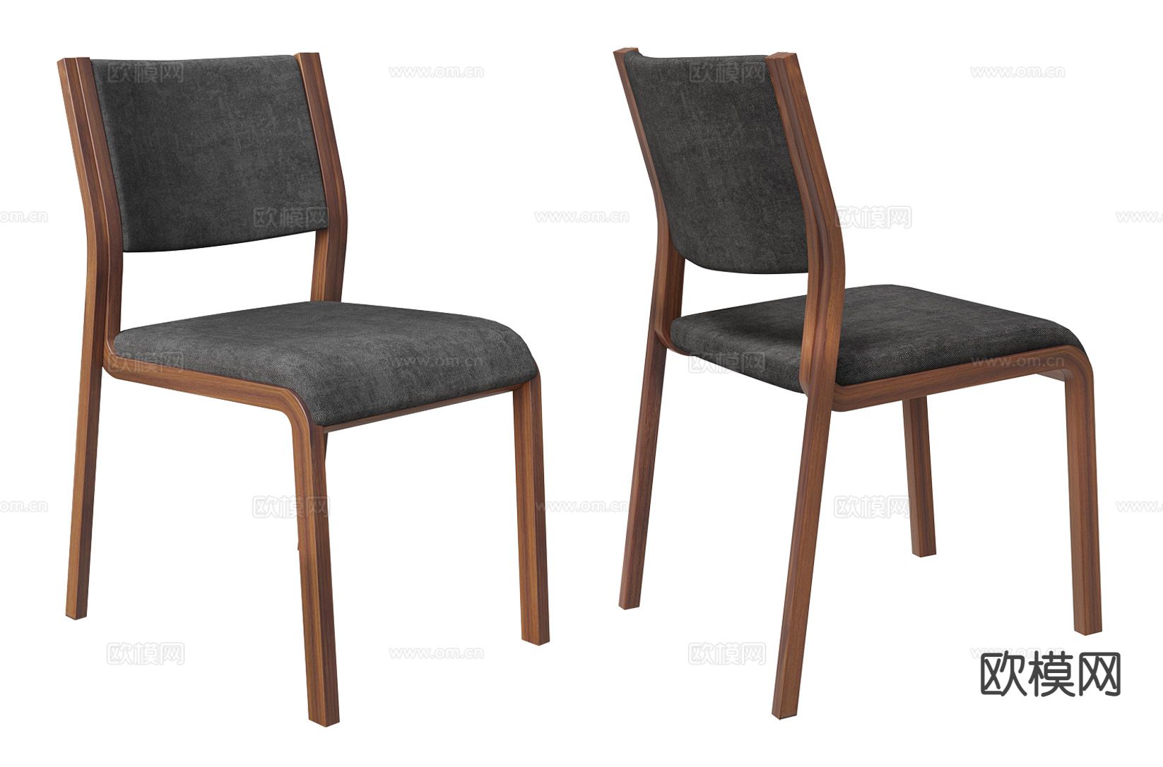 现代餐椅 单椅su模型下载（渲染图2）