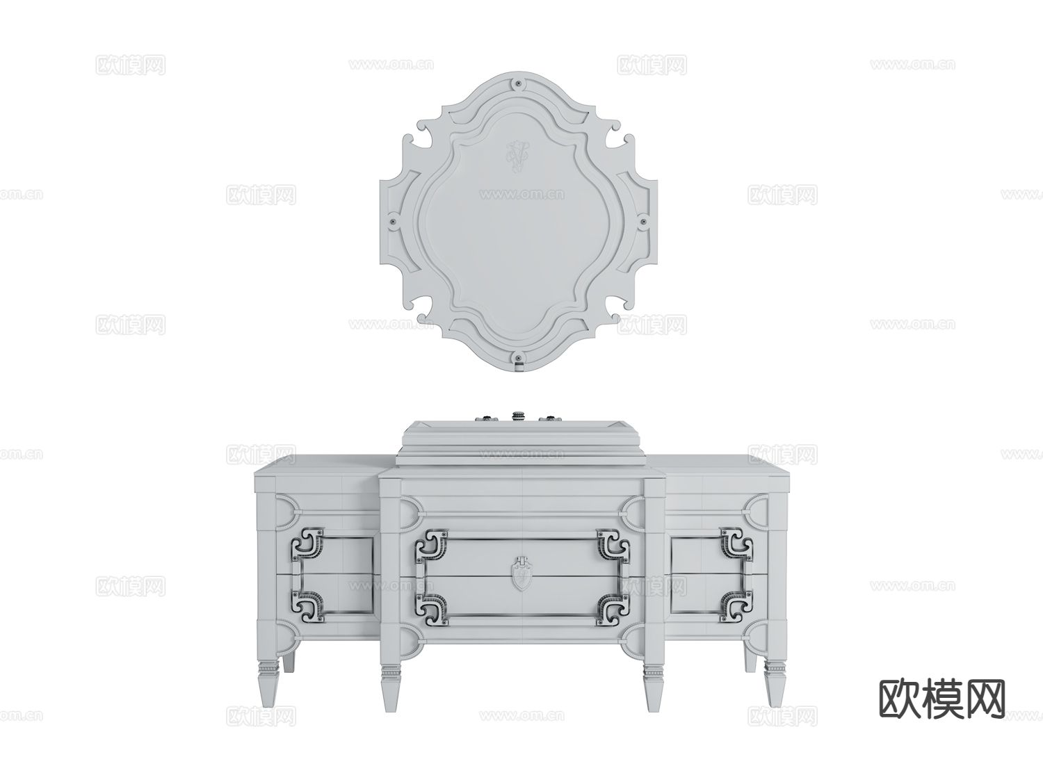 visionnaire轻奢台盆 洗手盆3d模型