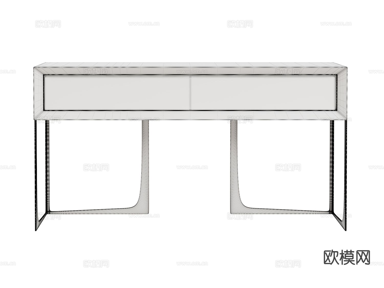 visionnaire轻奢玄关台 玄关桌3d模型