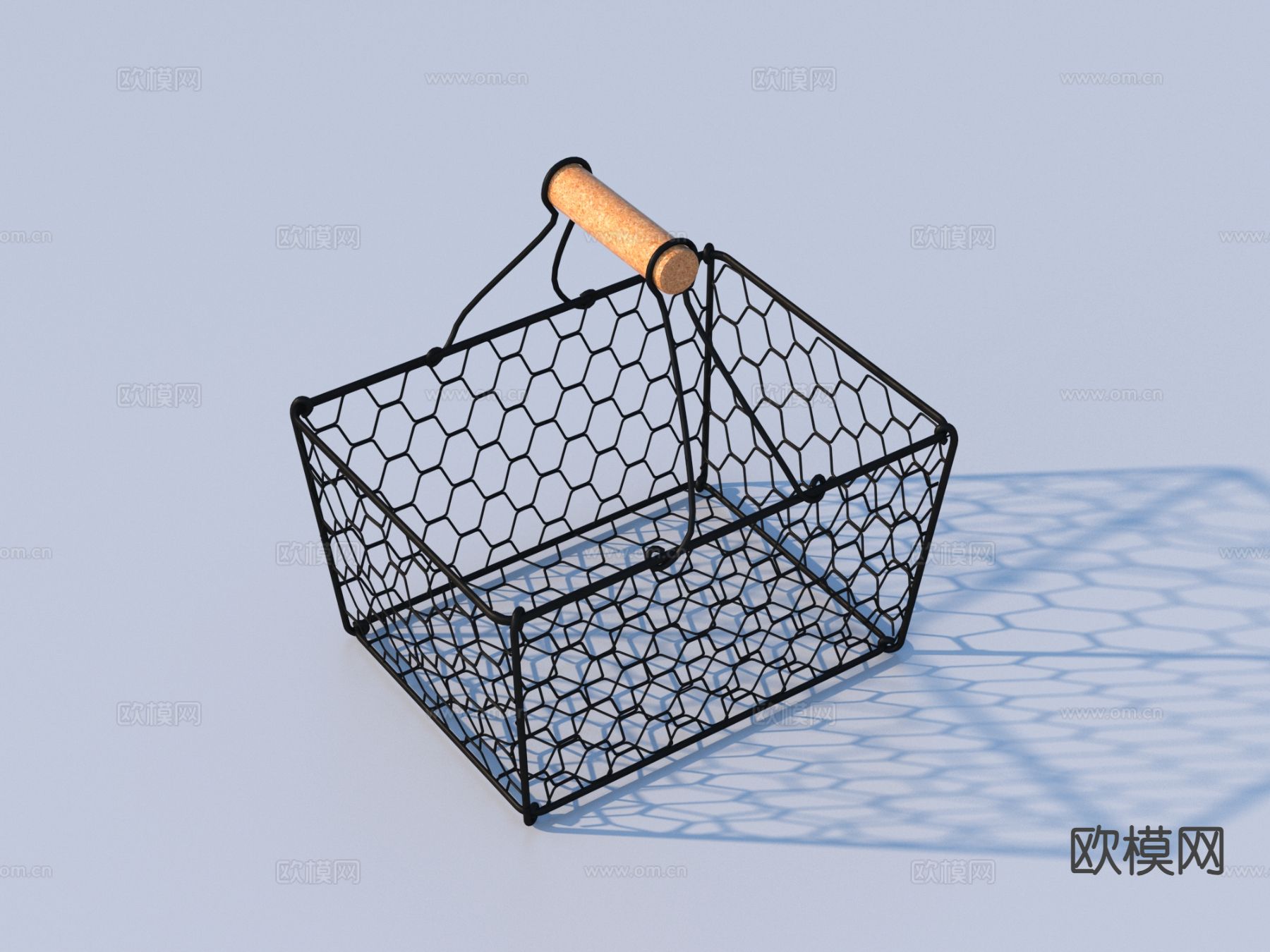 收纳筐 购物篮 置物筐3d模型