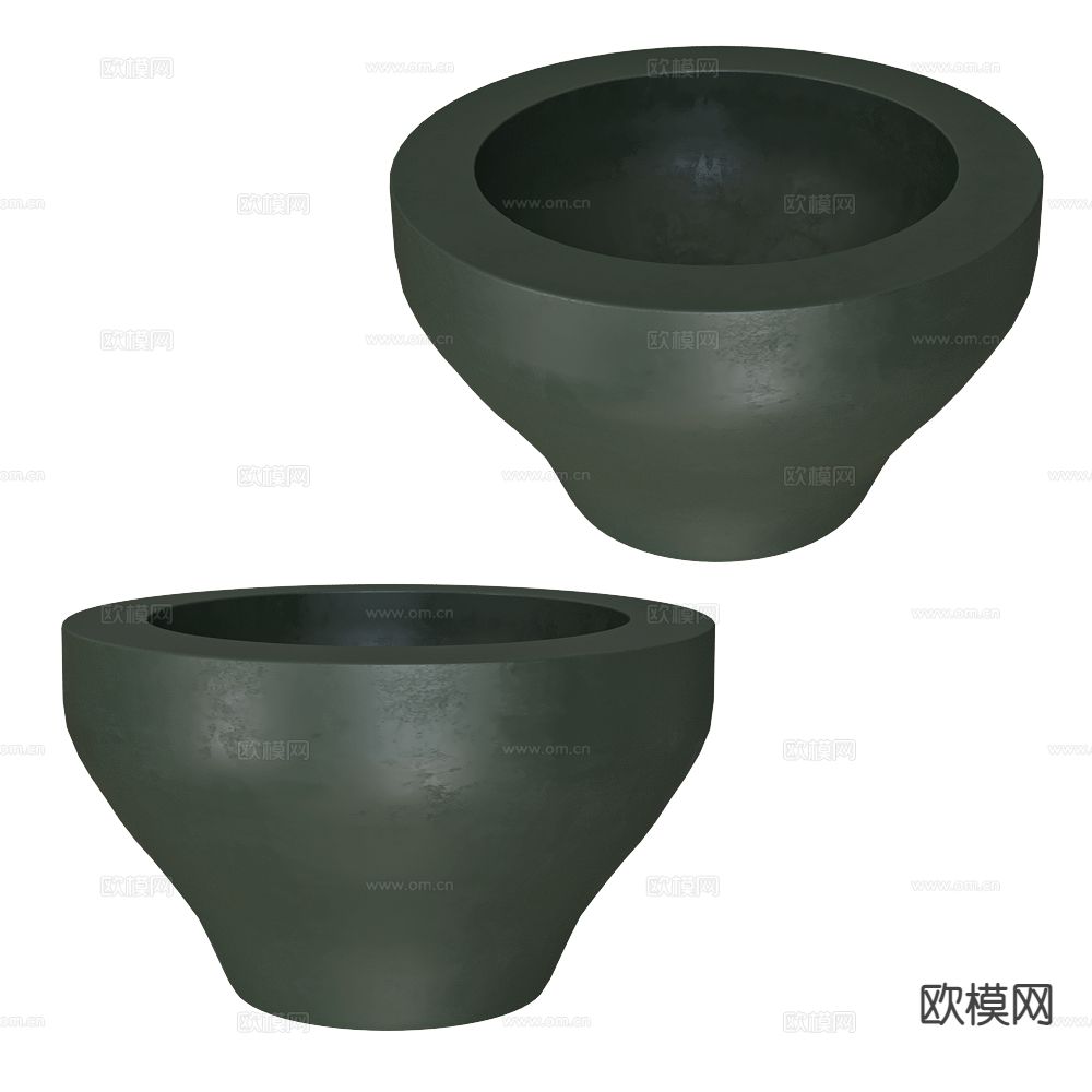 Serralunga 花盆 陶瓷器皿3d模型