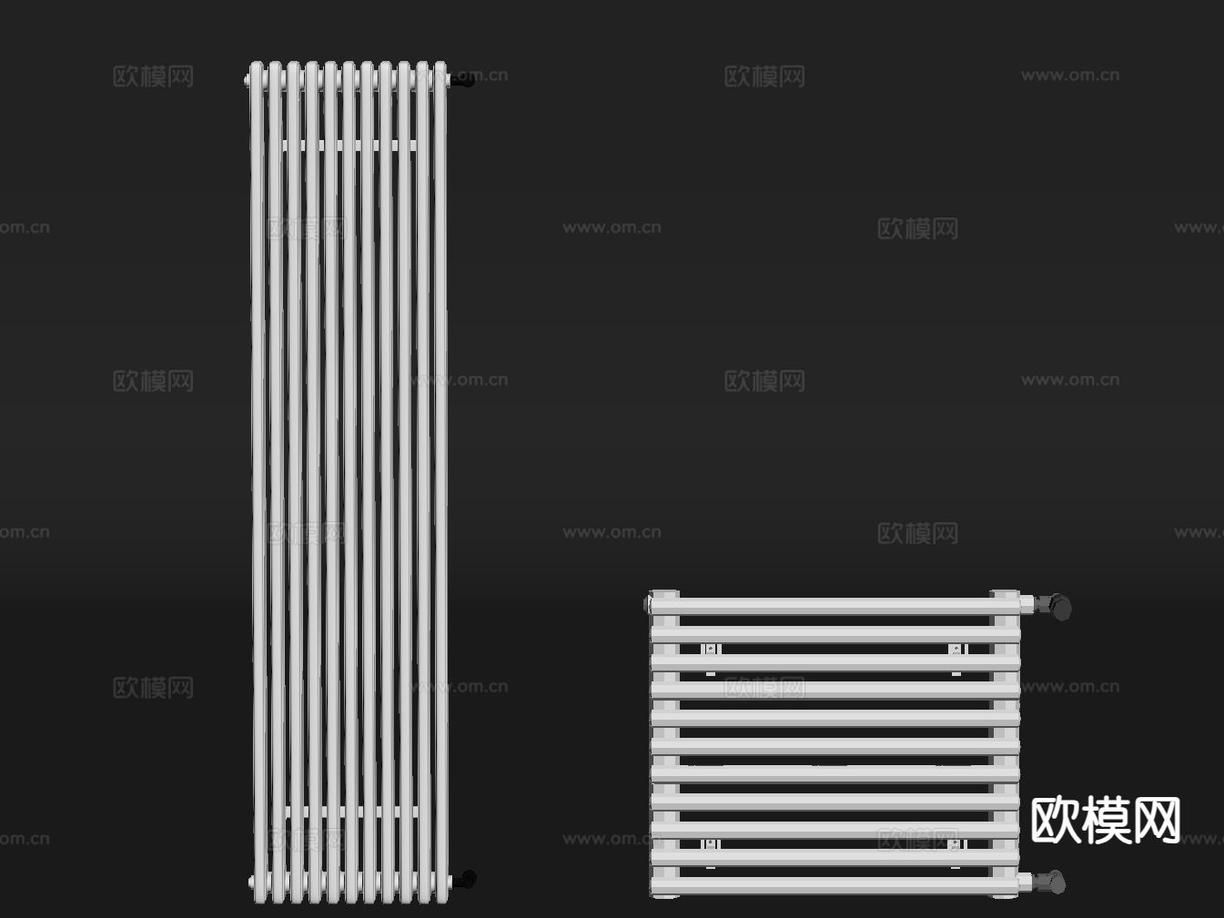 取暖器 暖气片 散热片su模型