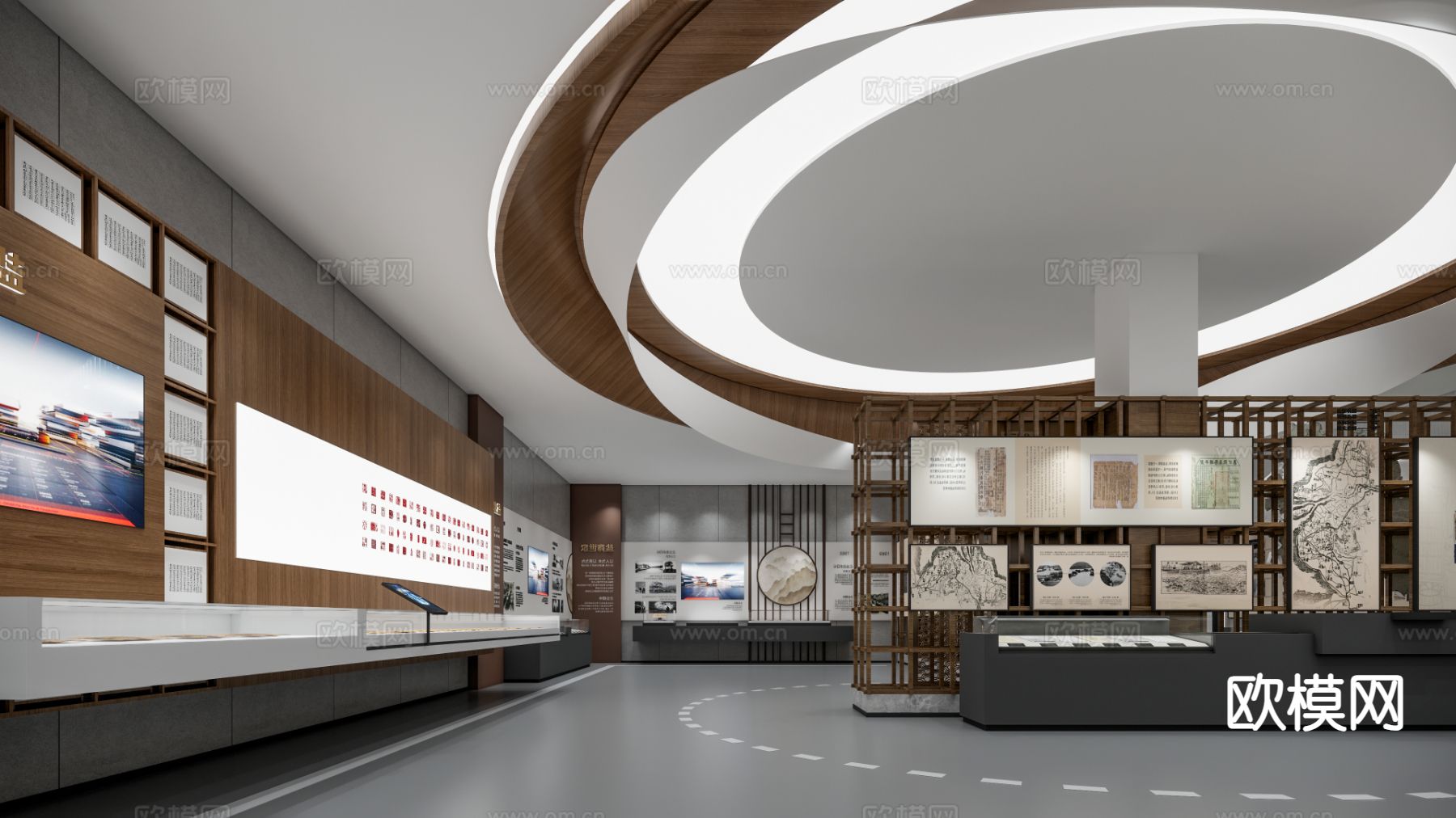 现代博物馆su模型下载（渲染图2）