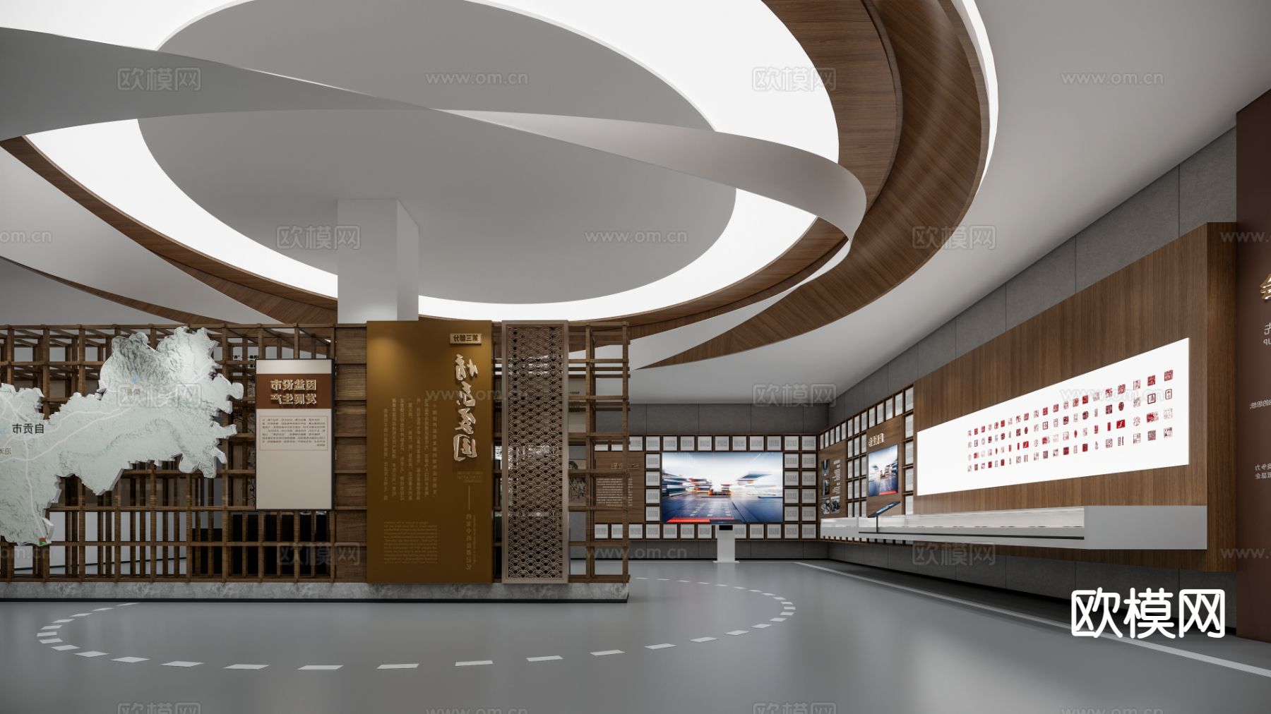 现代博物馆su模型下载（渲染图3）