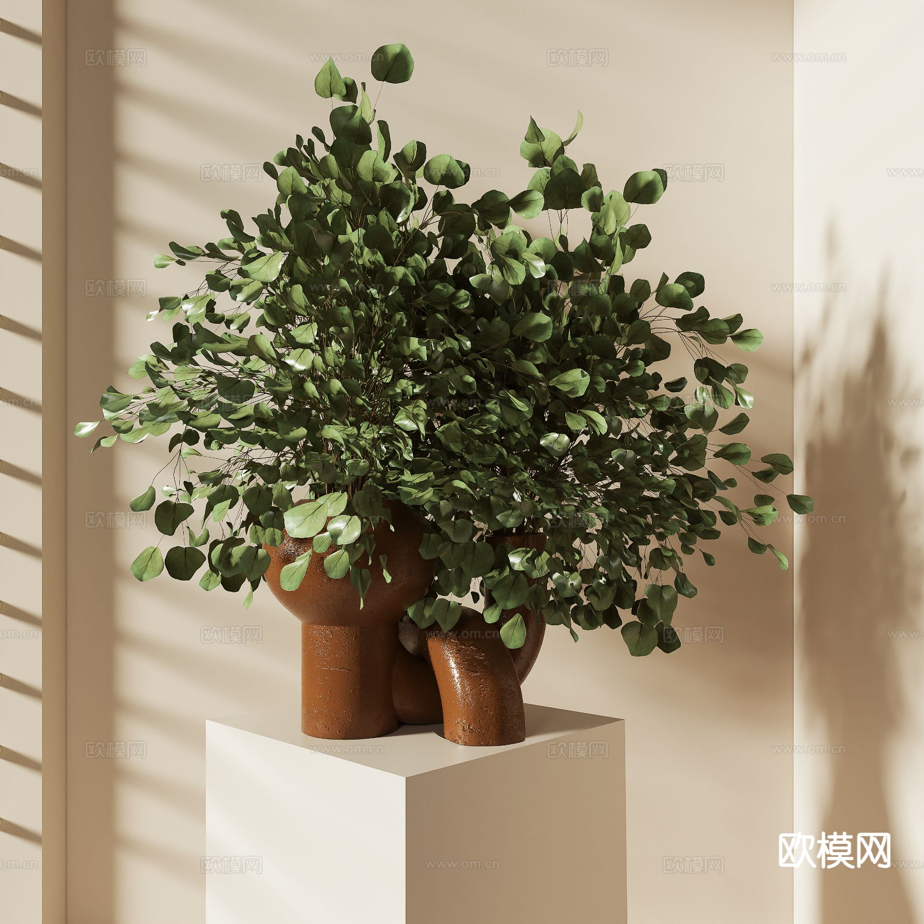 绿植 盆栽 花盆3d模型