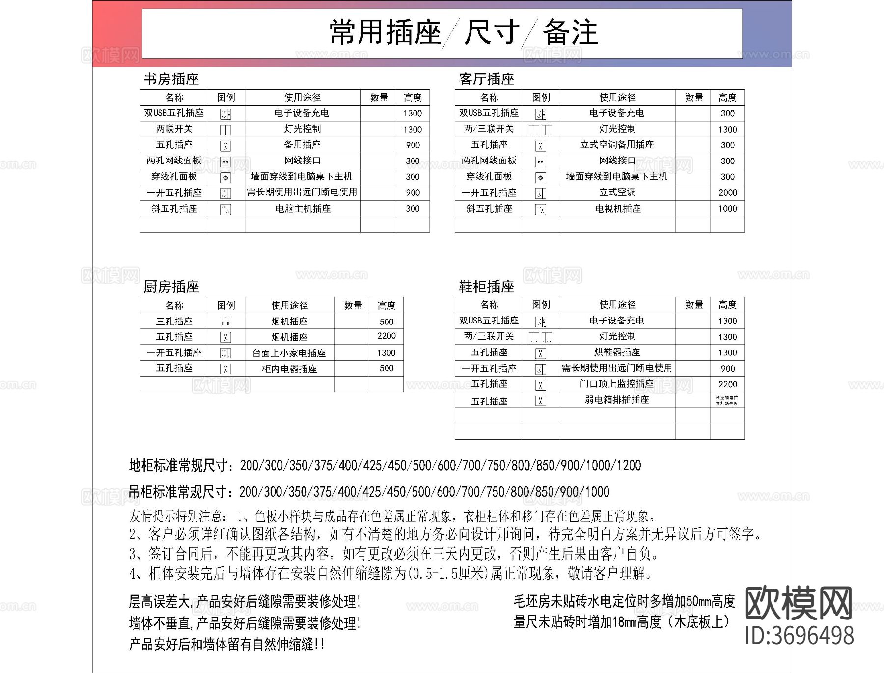 全屋定制橱柜模块cad图库