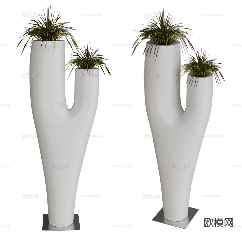 造型盆栽 灌木植物3d模型