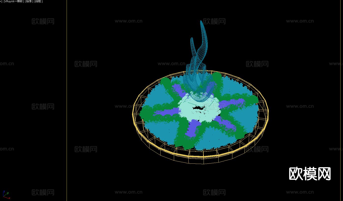 花池 坐椅 景观雕塑小品3d模型