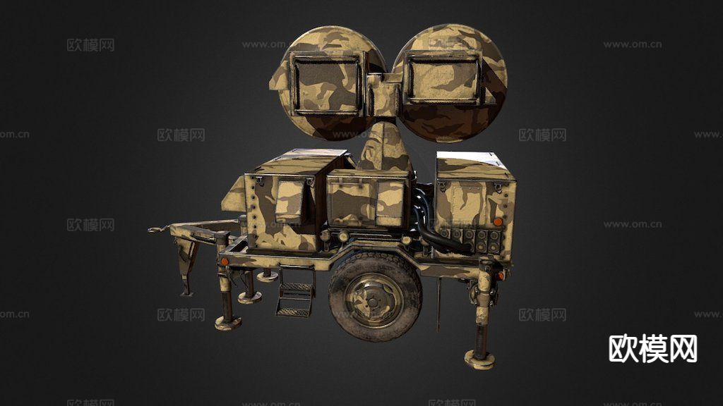 情报船su模型下载（渲染图2）