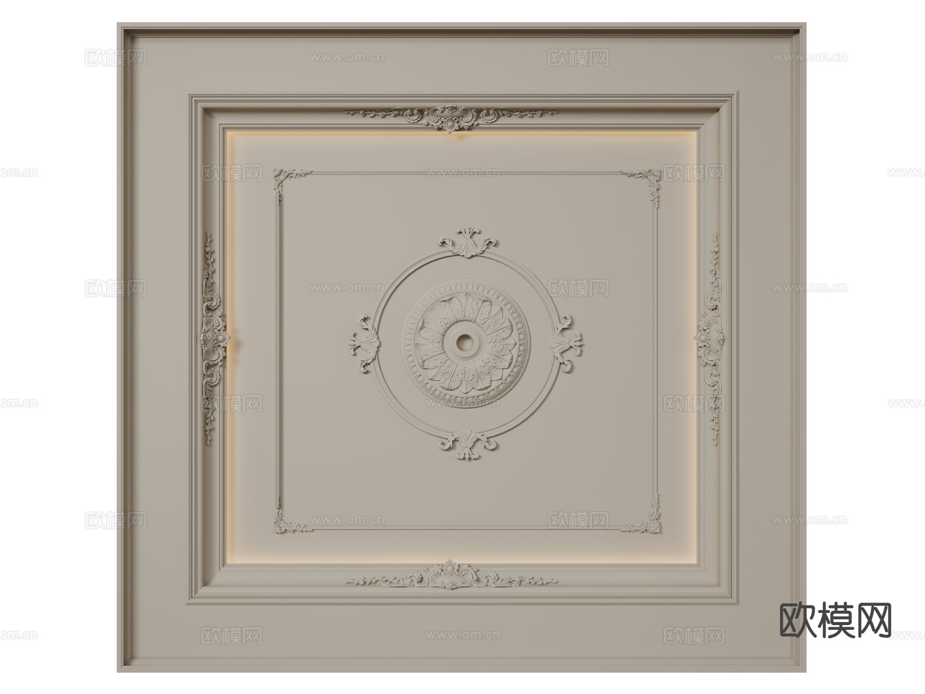 法式天花吊顶 大厅吊顶 走廊吊顶 楼梯间吊顶3d模型下载