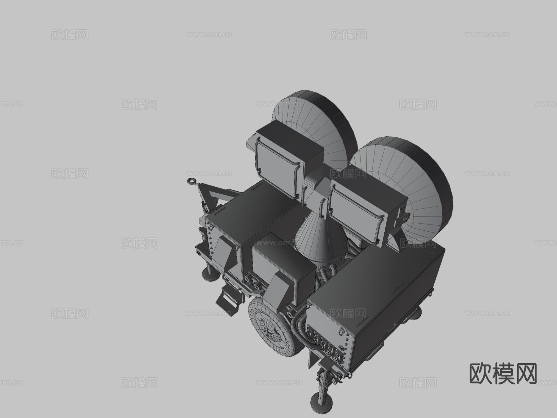 情报船su模型下载（渲染图3）