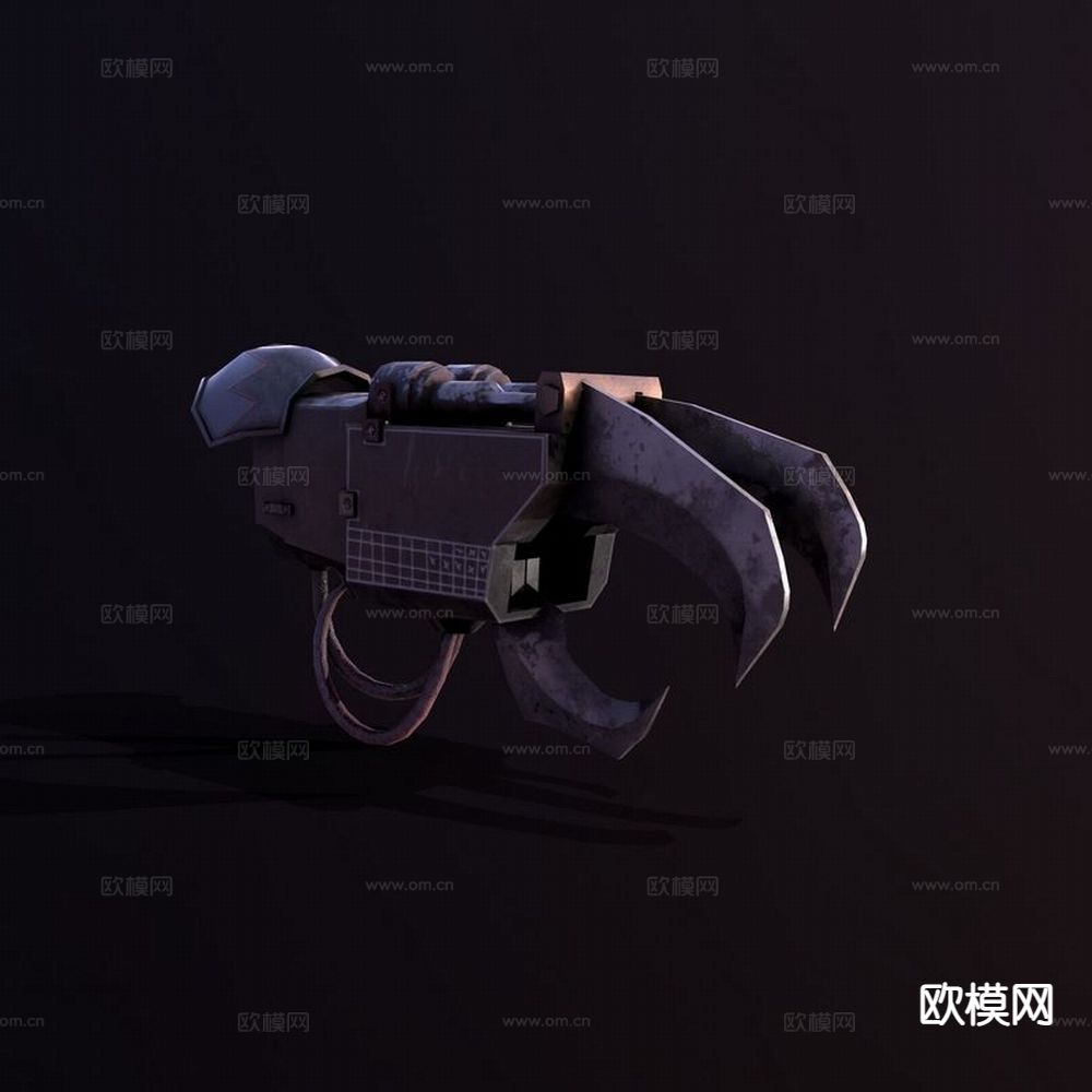 工业风机械手3d模型下载（渲染图2）