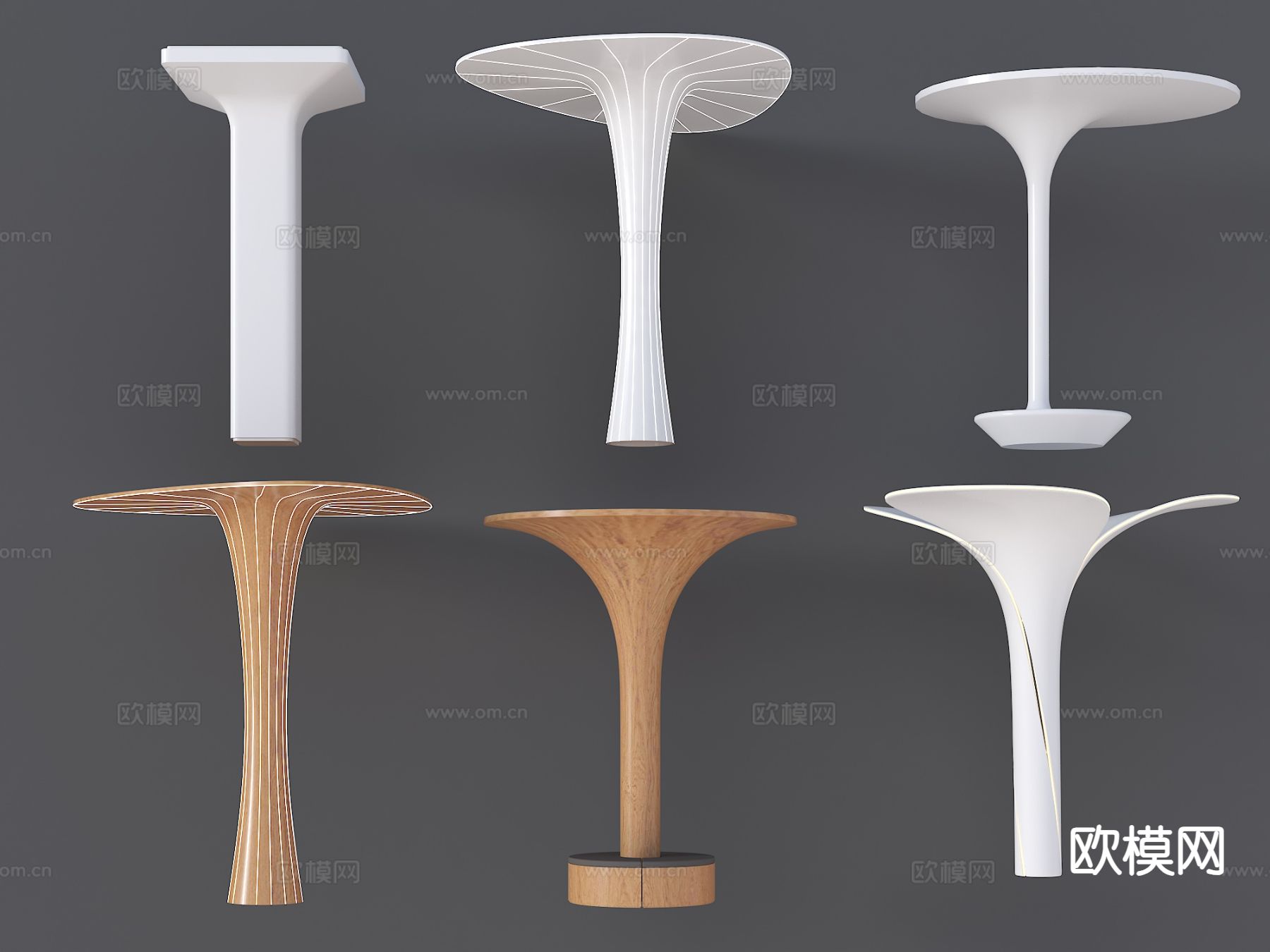 异形柱子 装饰柱 造型柱 木柱su模型下载（渲染图2）