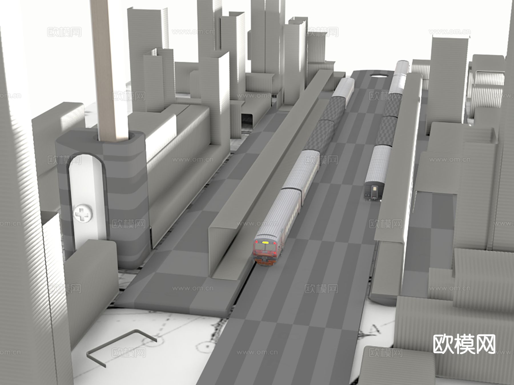 现代办公工具 微缩桌面景观摆件3d模型下载（渲染图2）