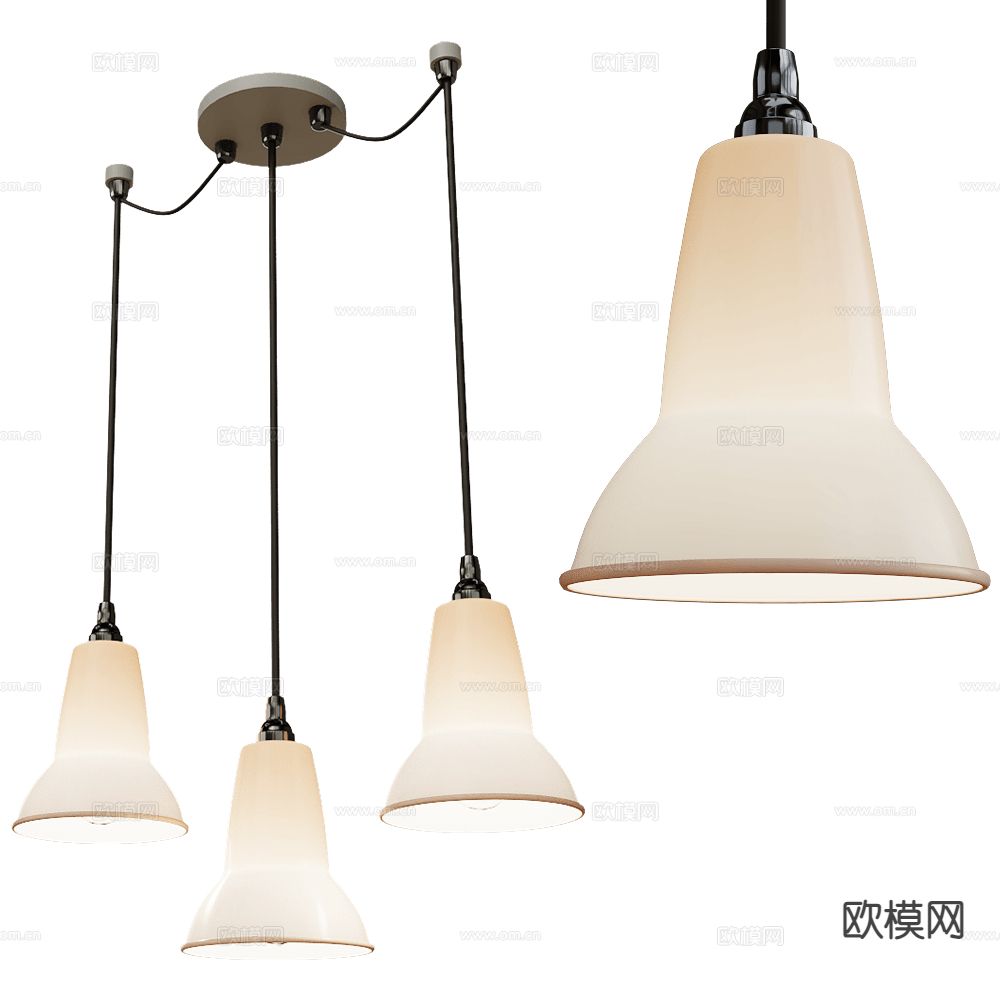 Anglepoise 艺术吊灯3d模型