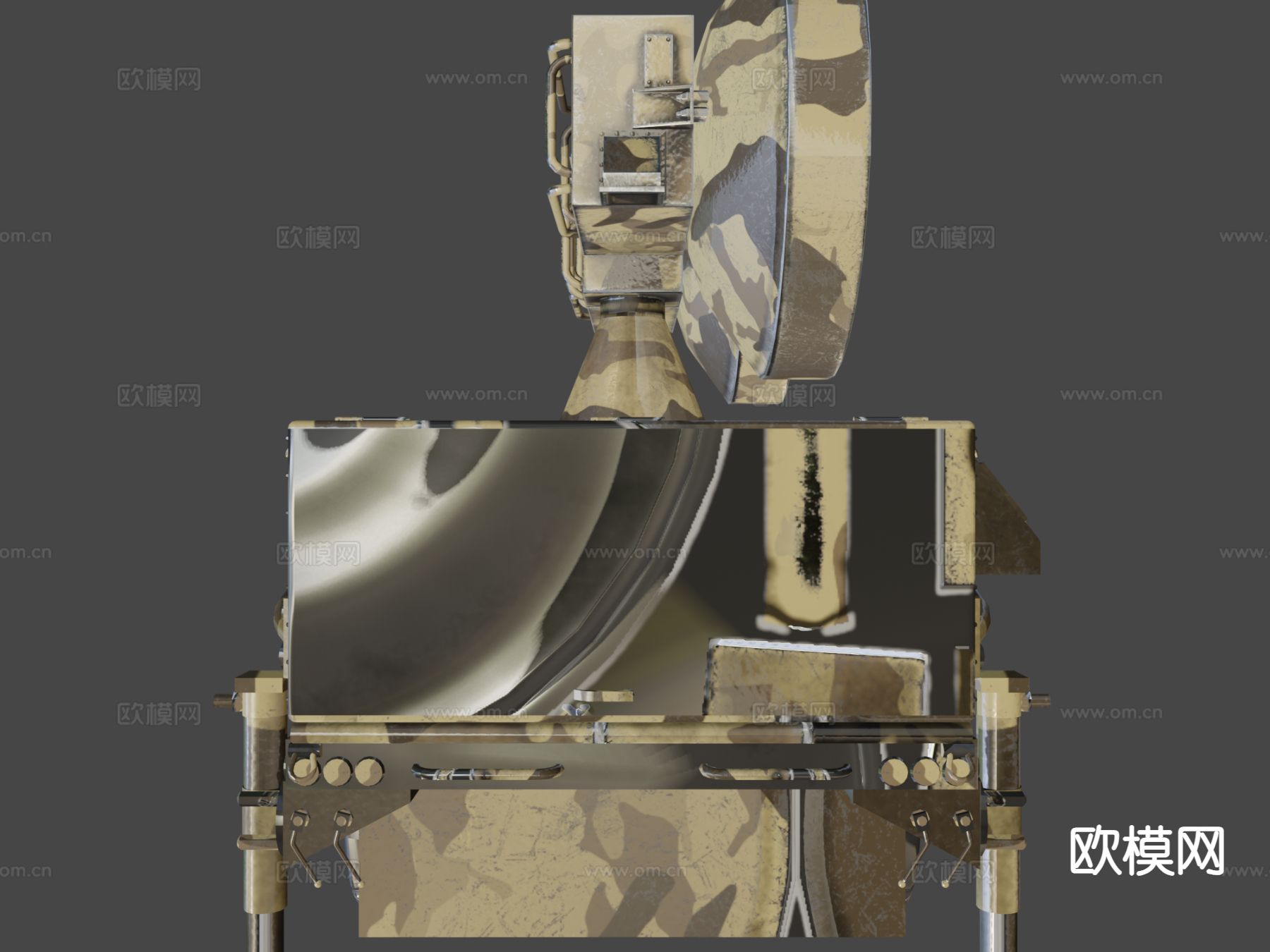 情报船su模型下载（渲染图6）