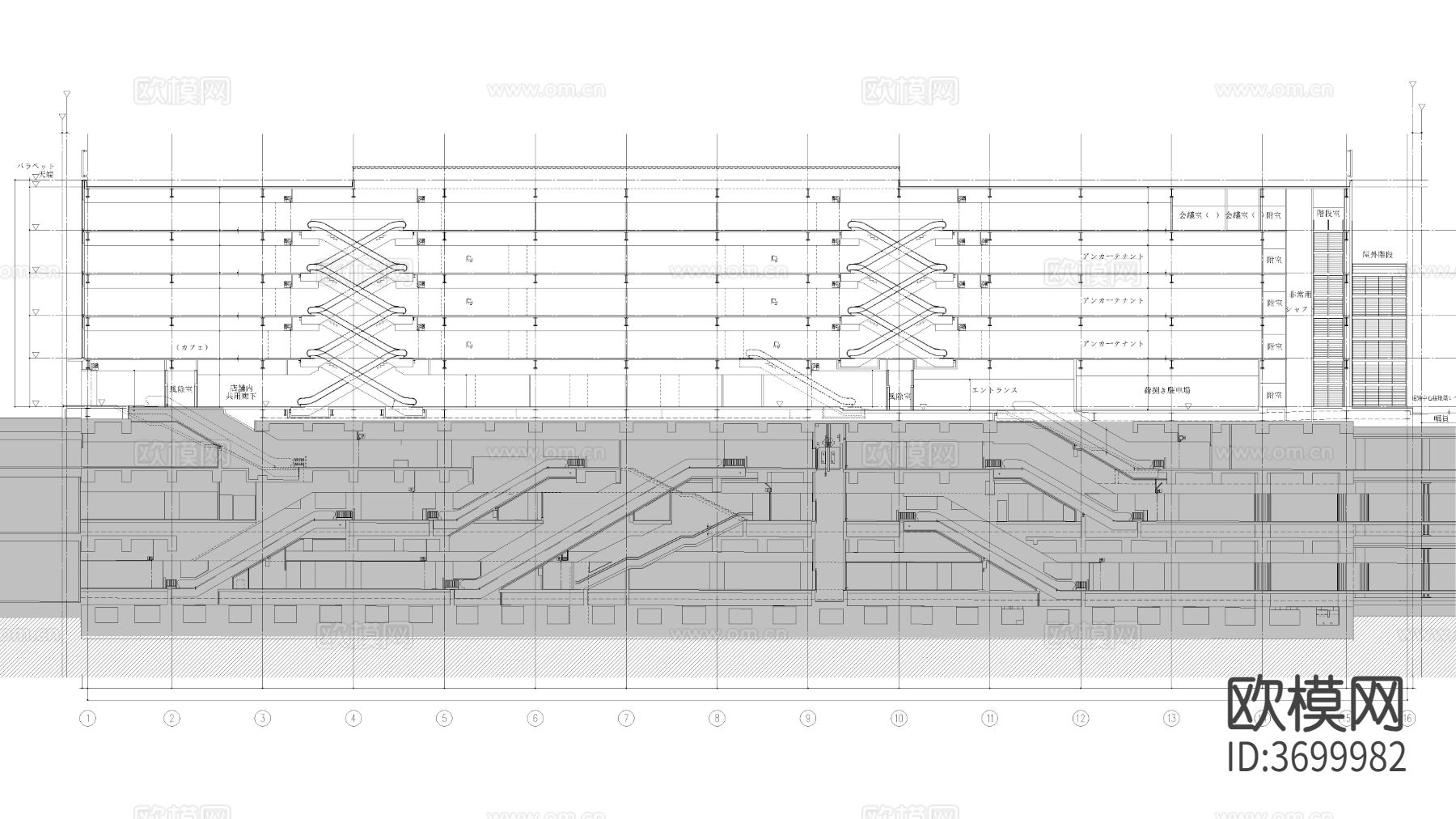 商业建筑  商业综合体cad施工图