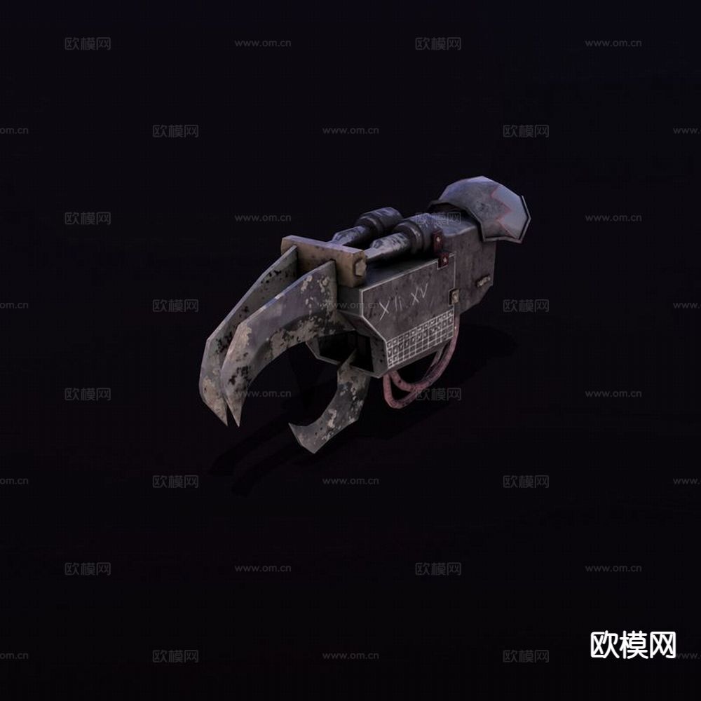 工业风机械手3d模型下载（渲染图1）