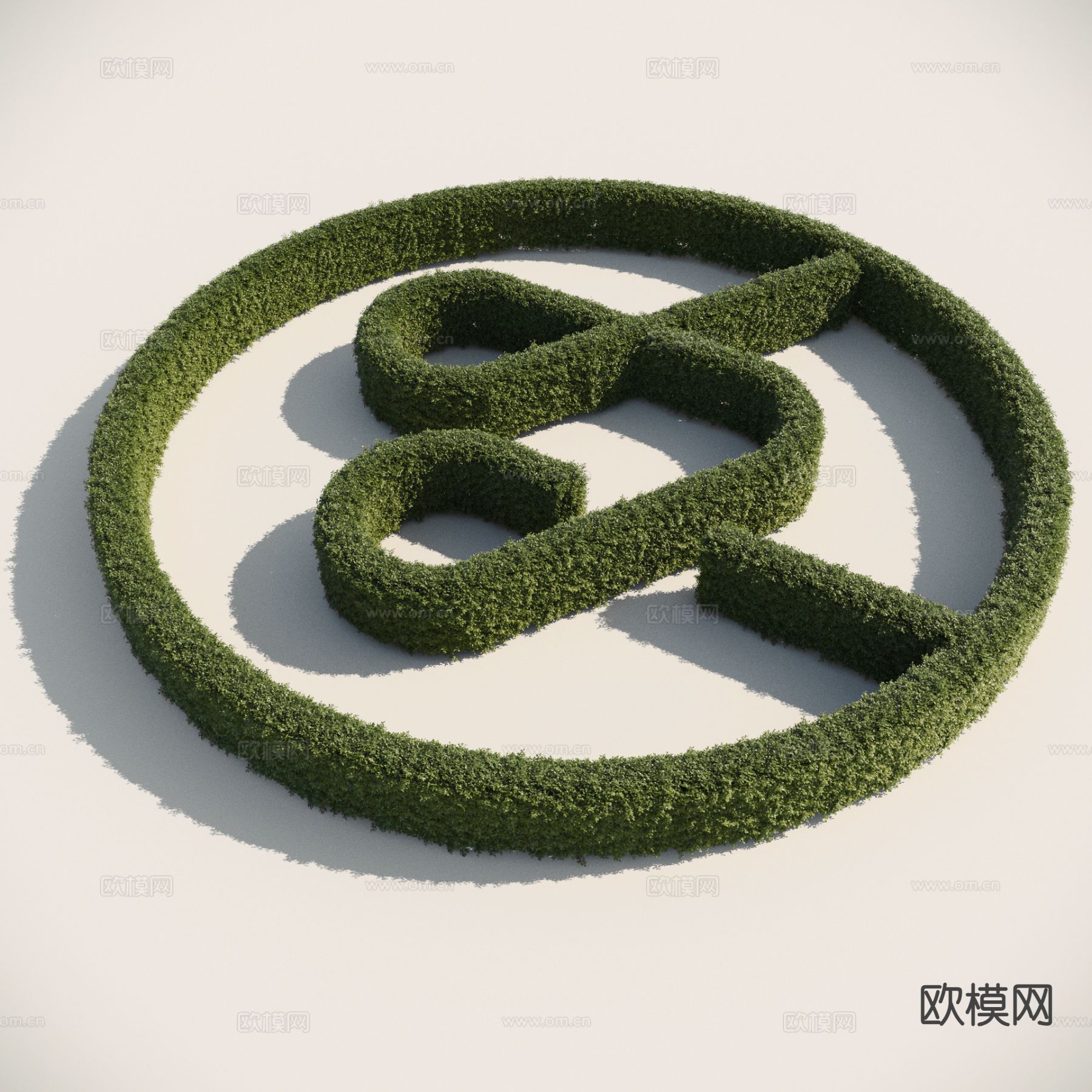 园林灌木 景观绿化 冬青3d模型下载