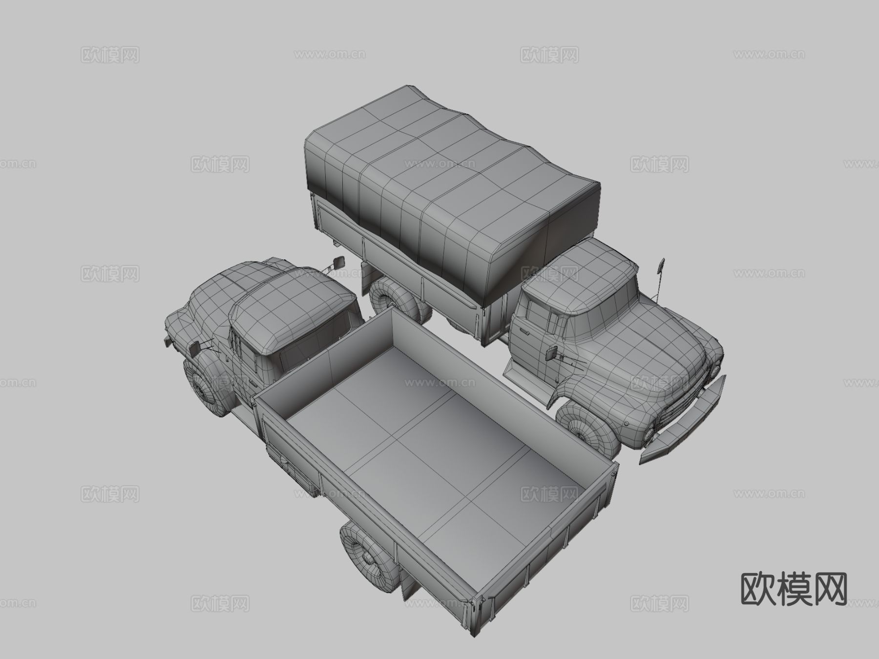 运输车 卡车 货车su模型