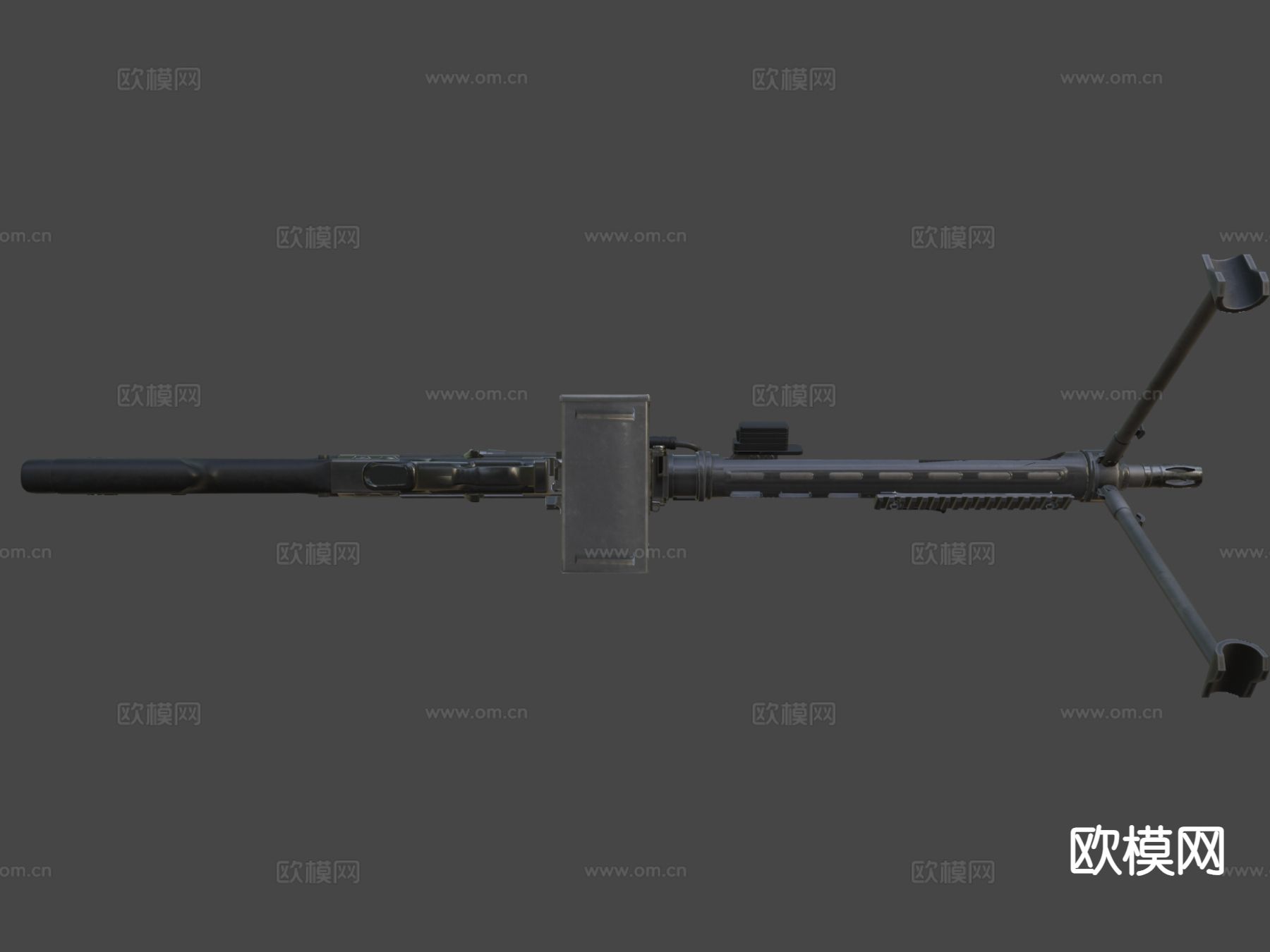 HK23e轻机枪 枪支 枪械su模型下载（渲染图7）