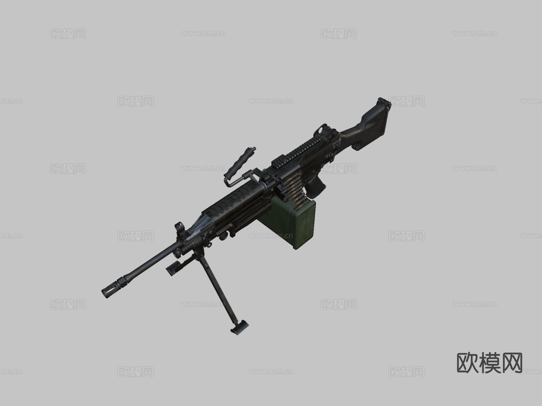 M249 轻机枪su模型