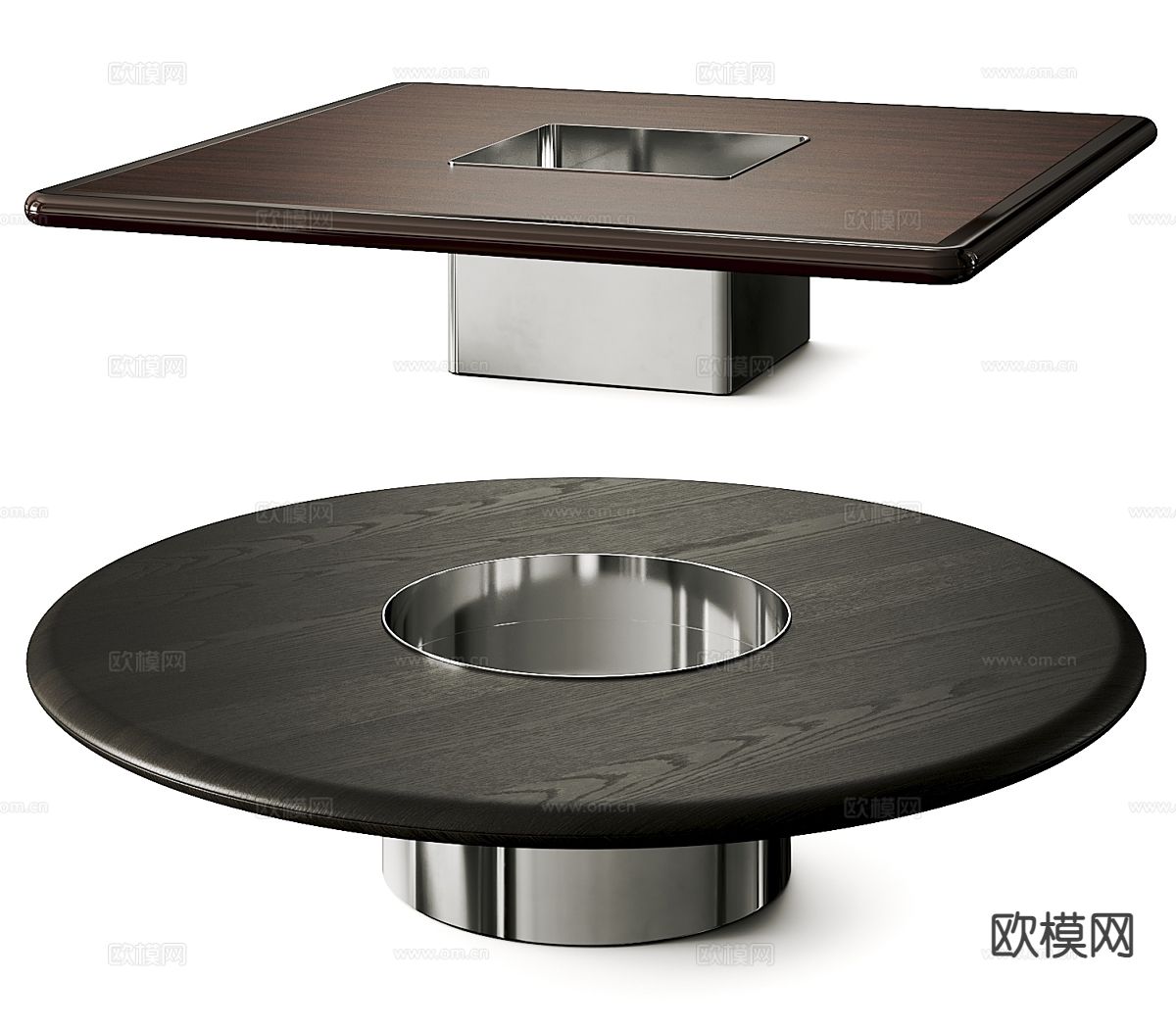 Minotti Helene 方形茶几su模型