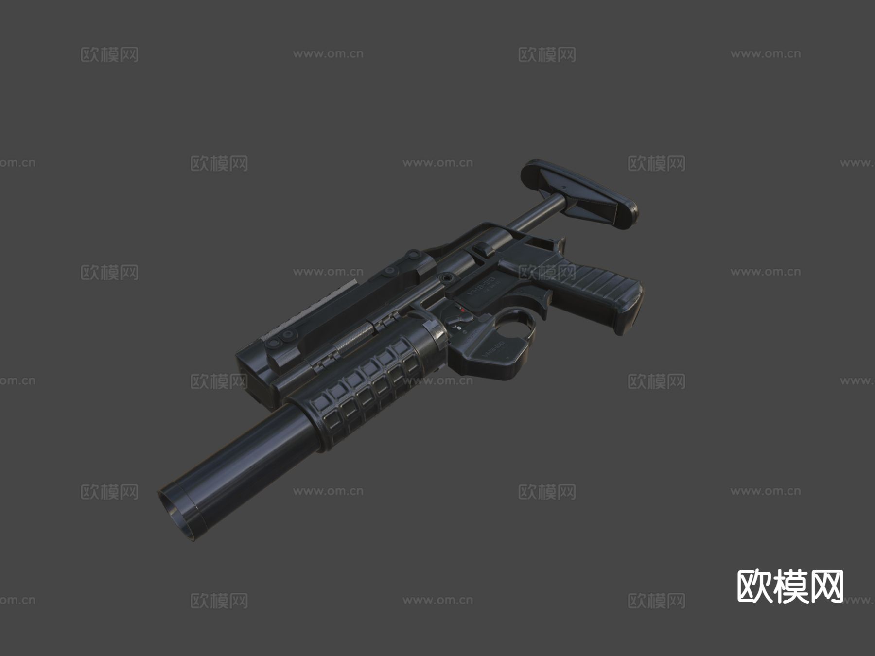 榴弹发射器su模型下载（渲染图6）