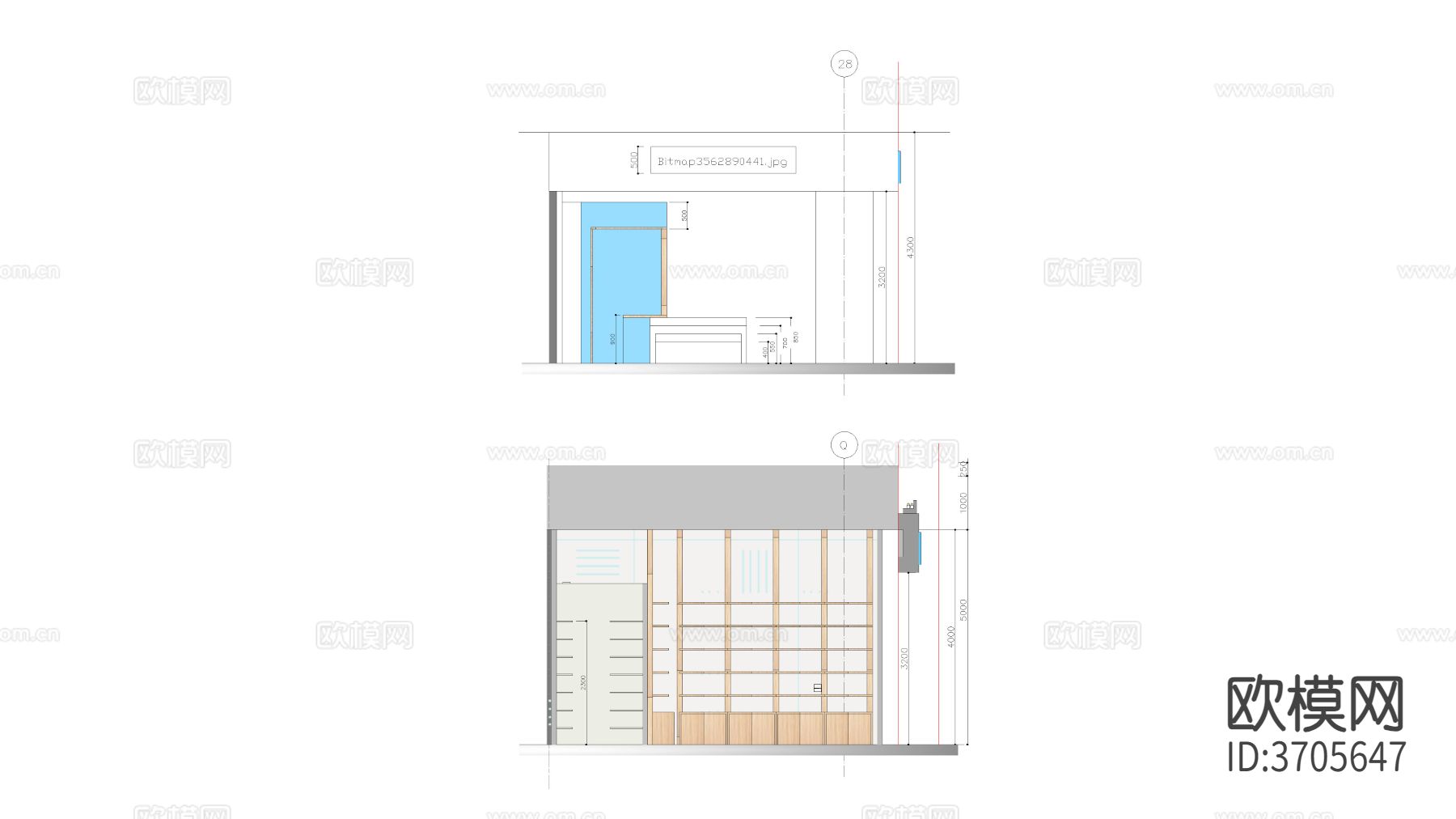 鞋店图纸 商店cad图纸