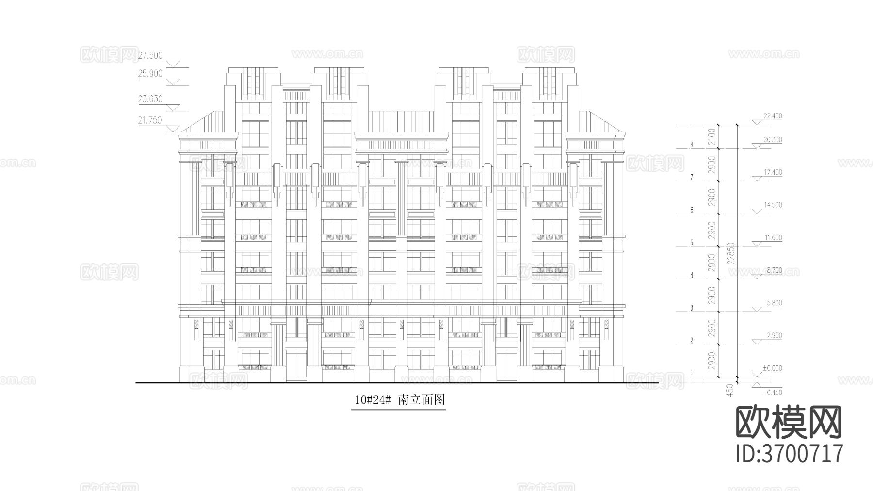 高层建筑 联排建筑 别墅建筑 小区建筑cad施工图