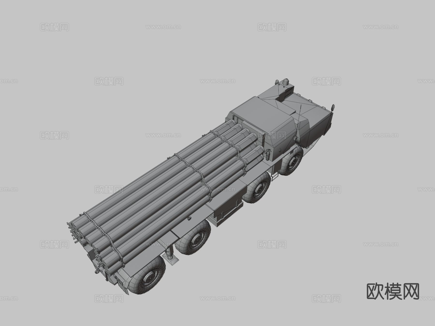 多管火箭炮 炮车su模型