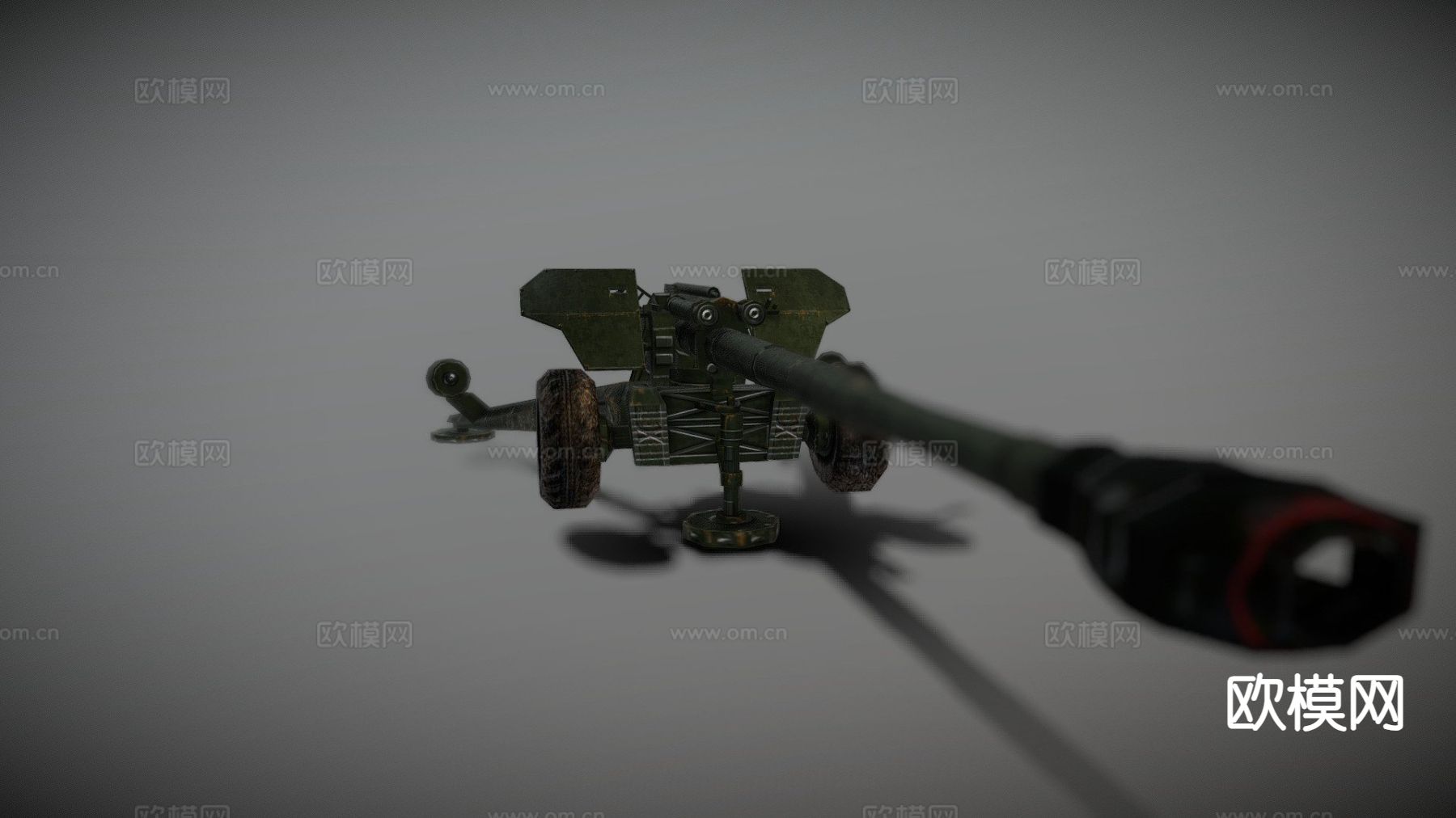 毫米榴弹炮su模型下载（渲染图2）
