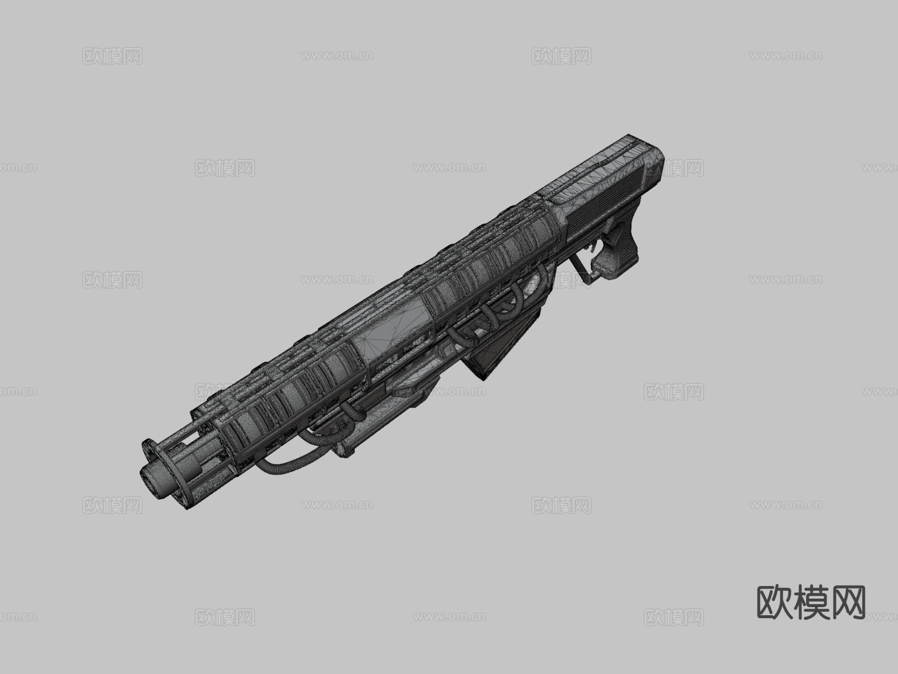 高轨道炮su模型下载（渲染图3）