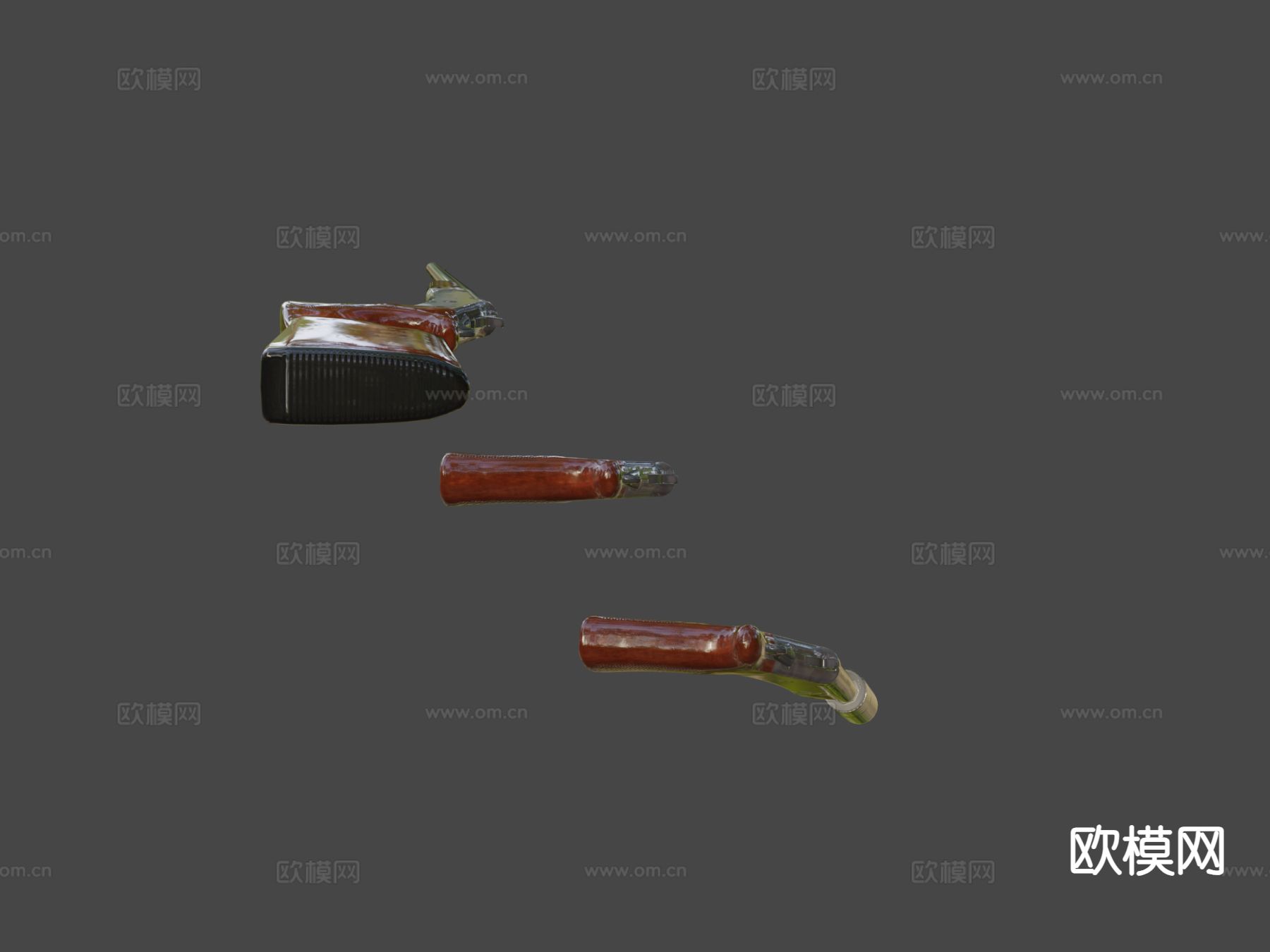 哈灵顿 理查德森 手枪 枪支 枪械su模型下载（渲染图6）