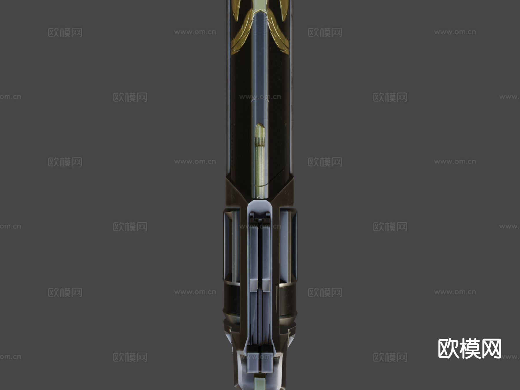 鹰嘴炮手枪 枪支 枪械su模型下载（渲染图7）