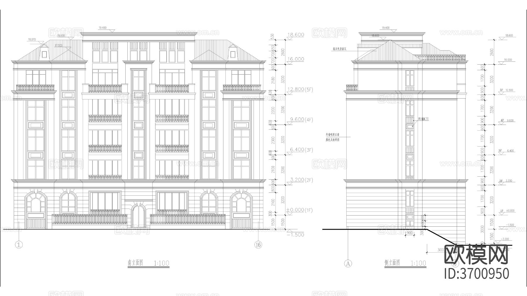 高层建筑 联排建筑 别墅建筑 小区建筑cad施工图