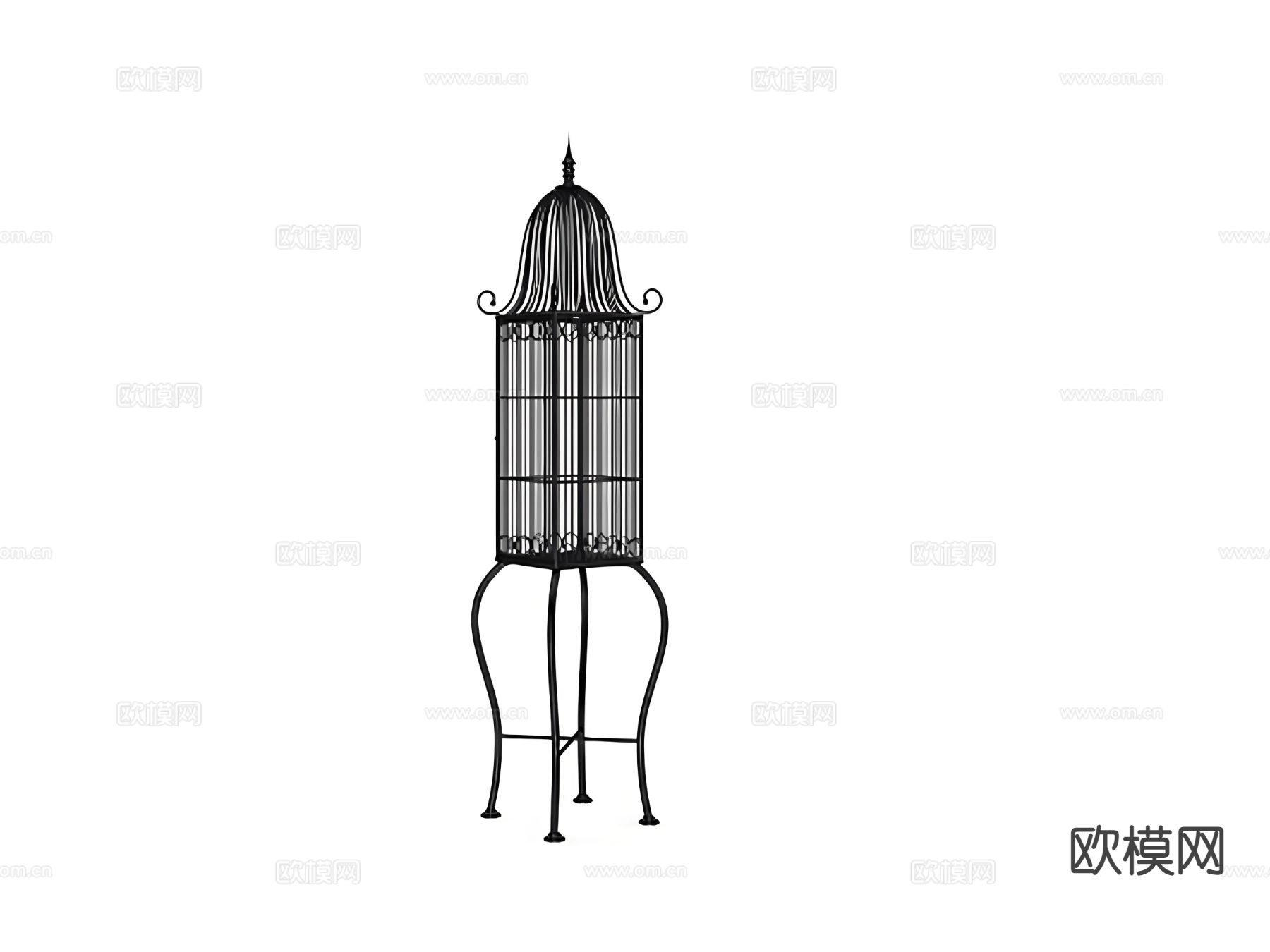 欧式鸟笼 笼子3d模型