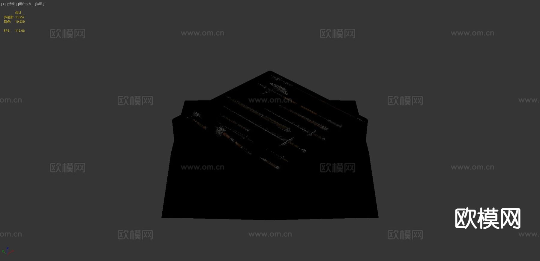 中世纪武器包 冷兵器su模型