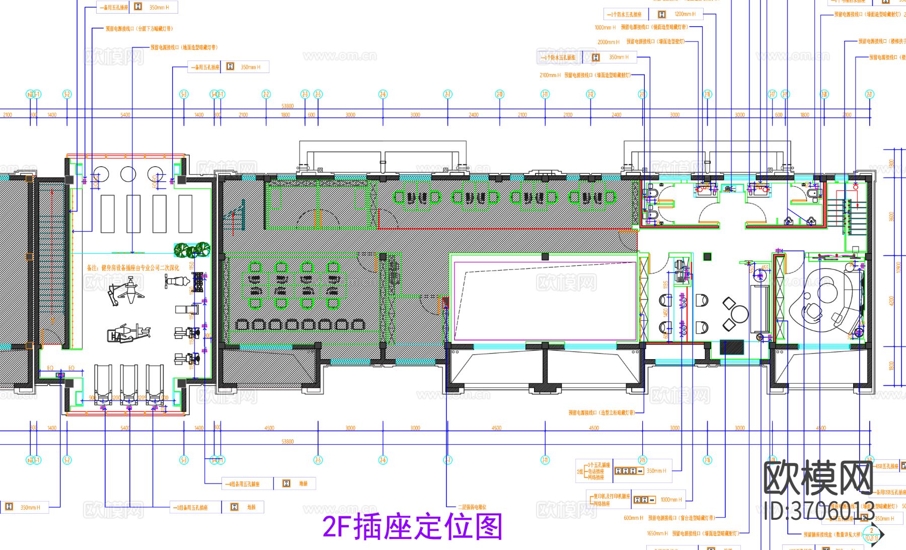 办公室cad平面图