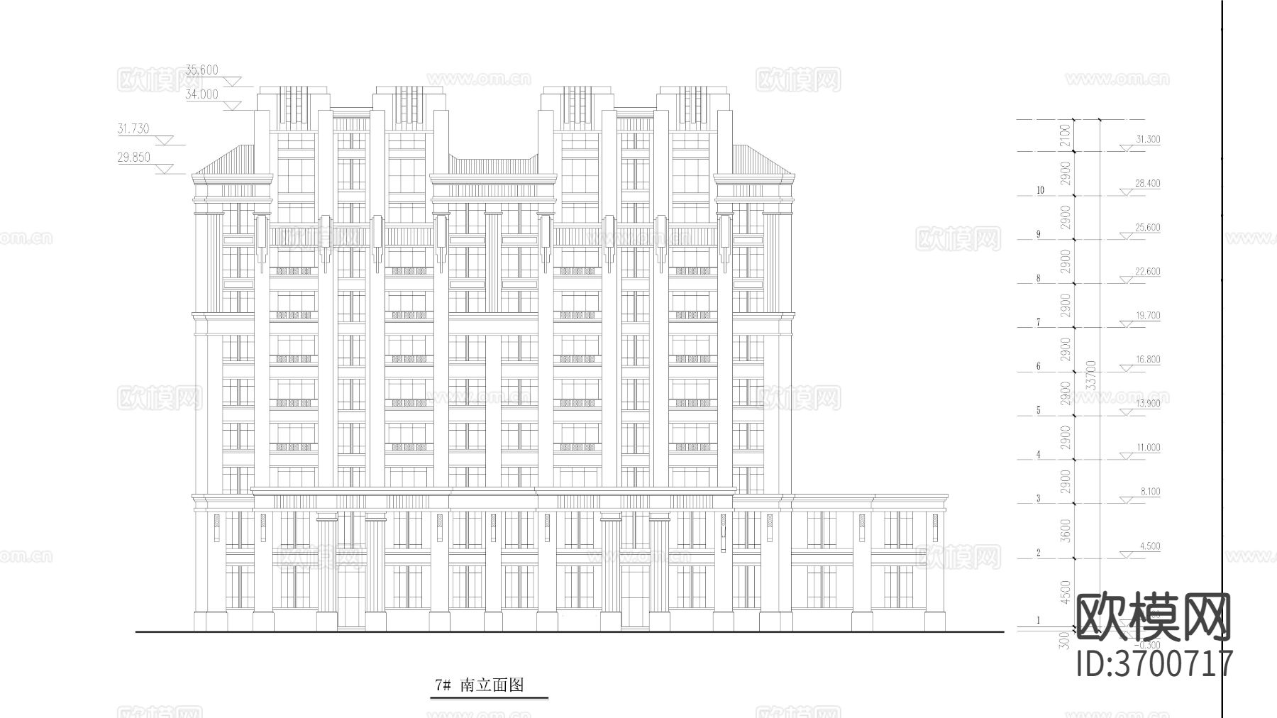 高层建筑 联排建筑 别墅建筑 小区建筑cad施工图