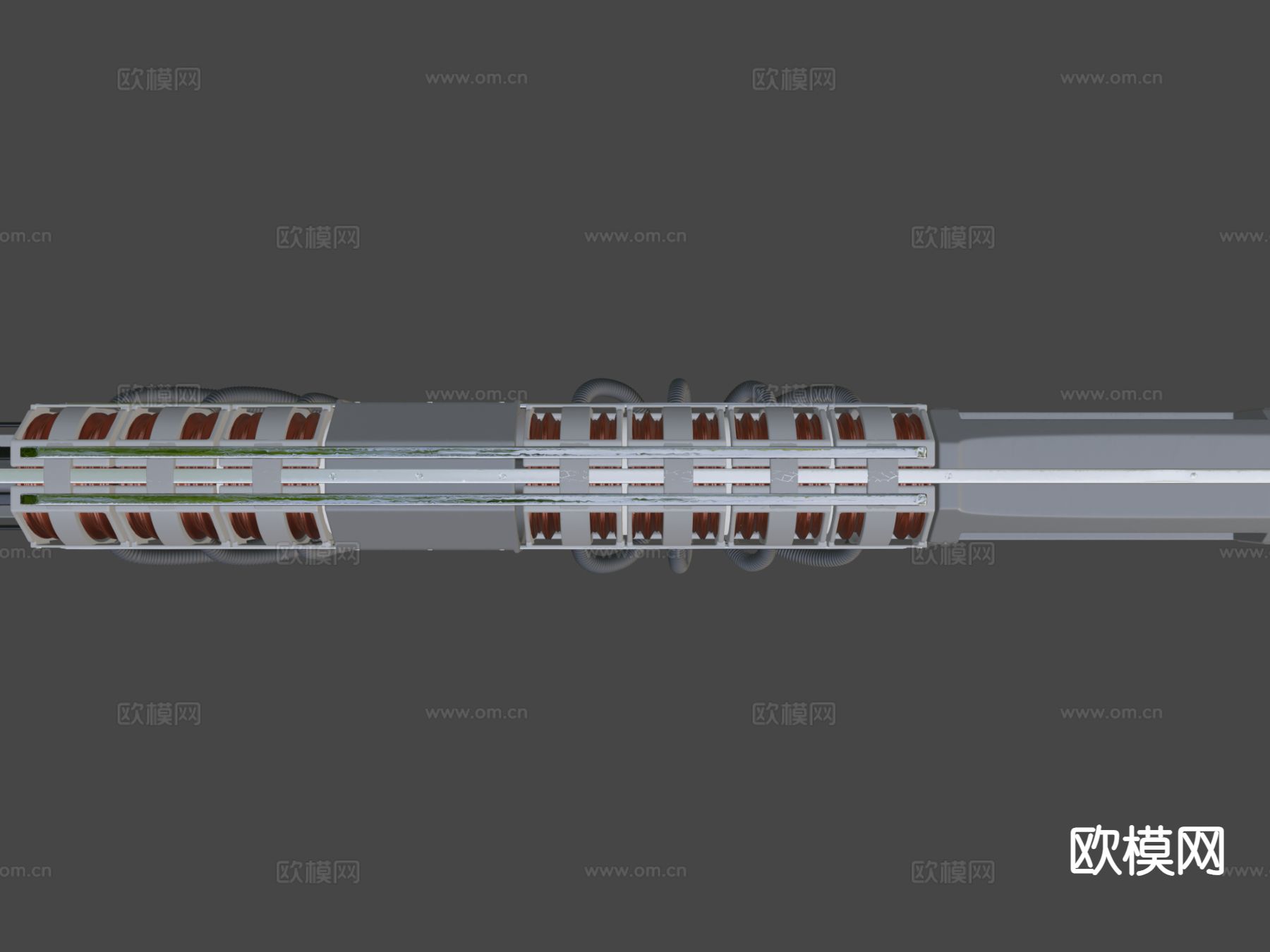 高轨道炮su模型下载（渲染图5）